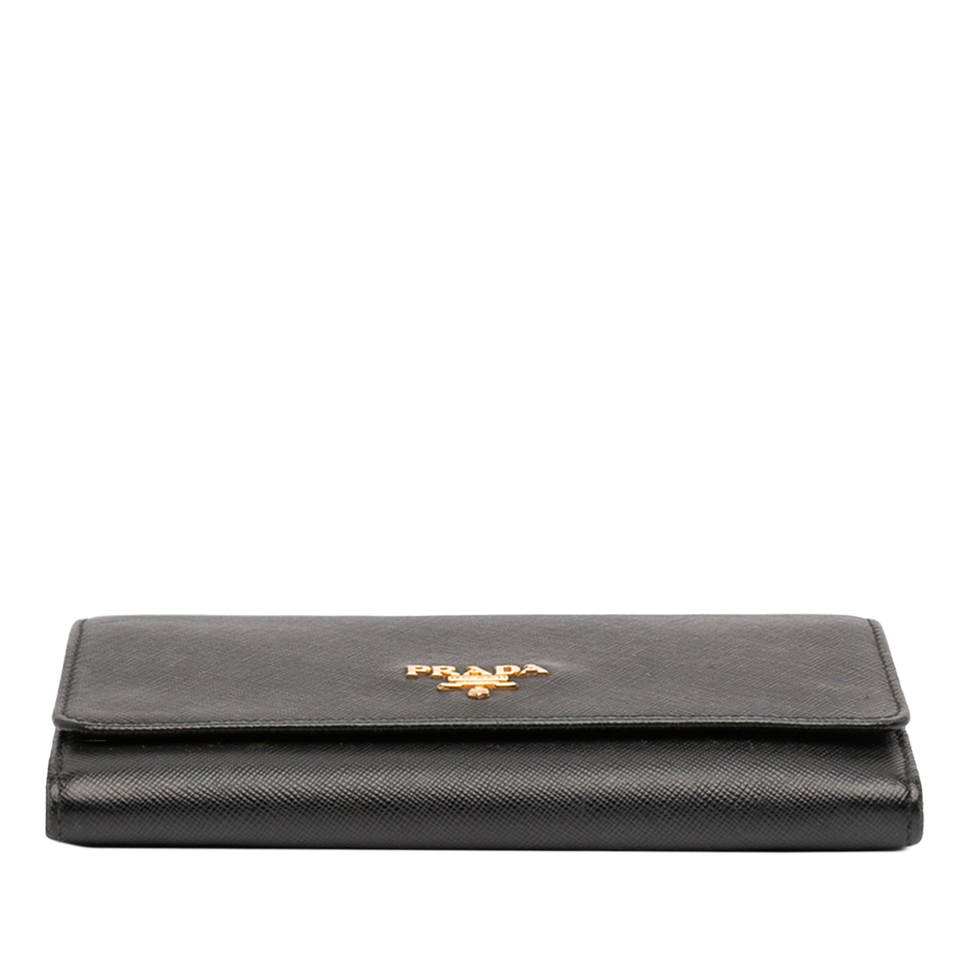 Prada Saffiano Wallet on Strap