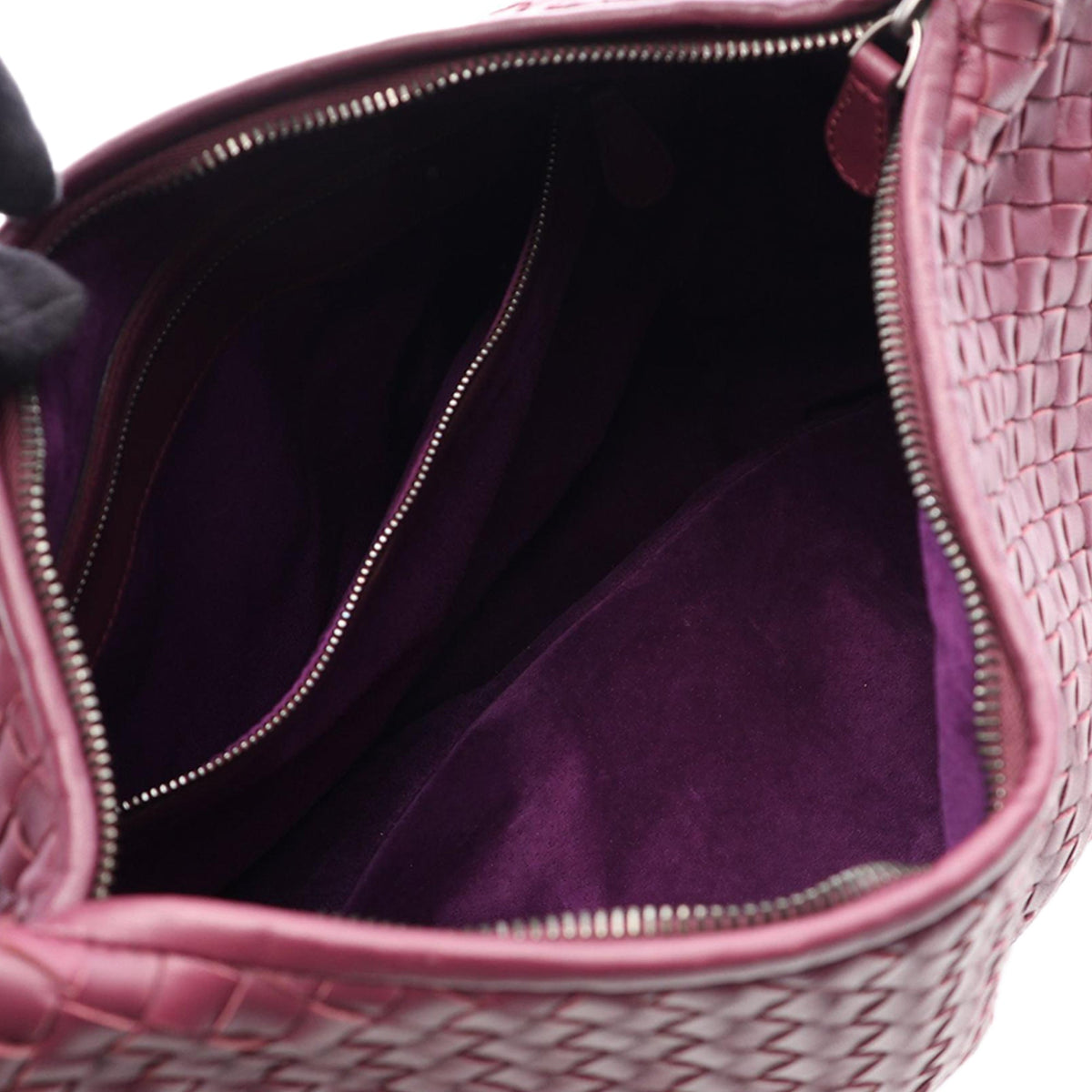 Bottega Veneta Intrecciato Hobo Bag — Purple