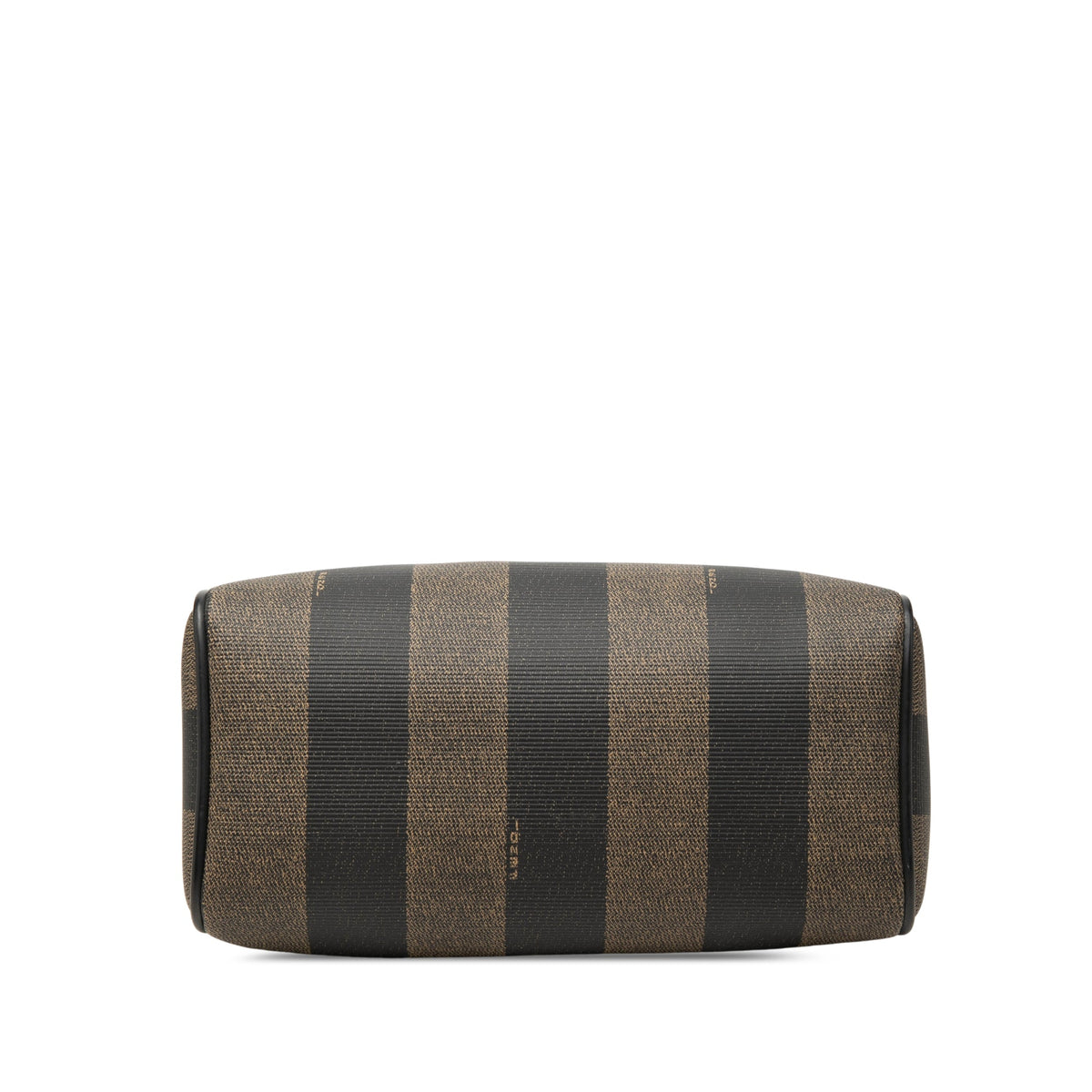 Fendi Mini Pequin Coated Canvas Convertible Boston Bag — Brown