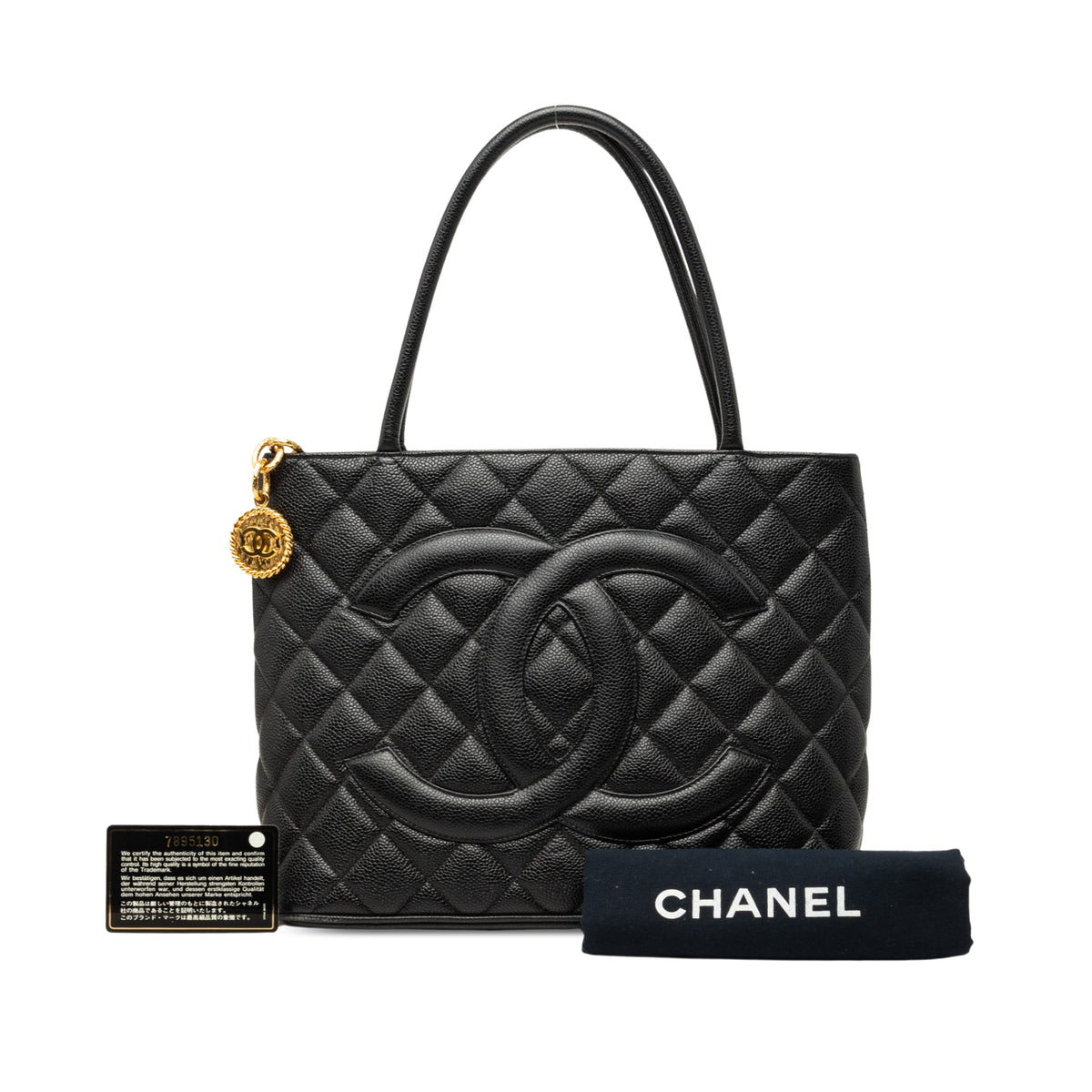 Chanel Caviar Medallion Tote
