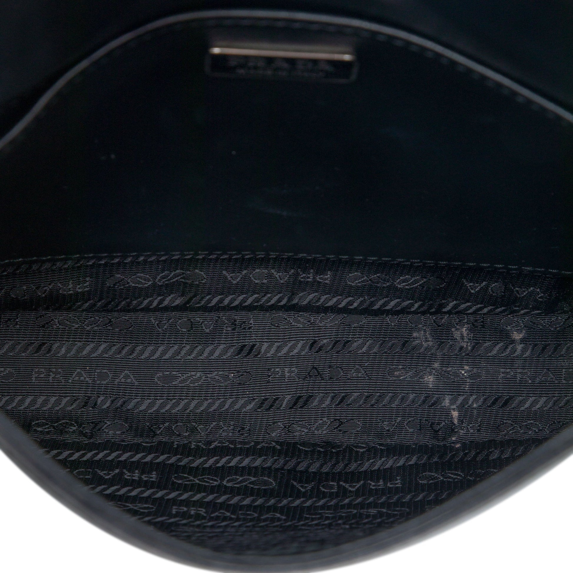 Prada Spazzolato Leather Cleo Flap Shoulder Bag