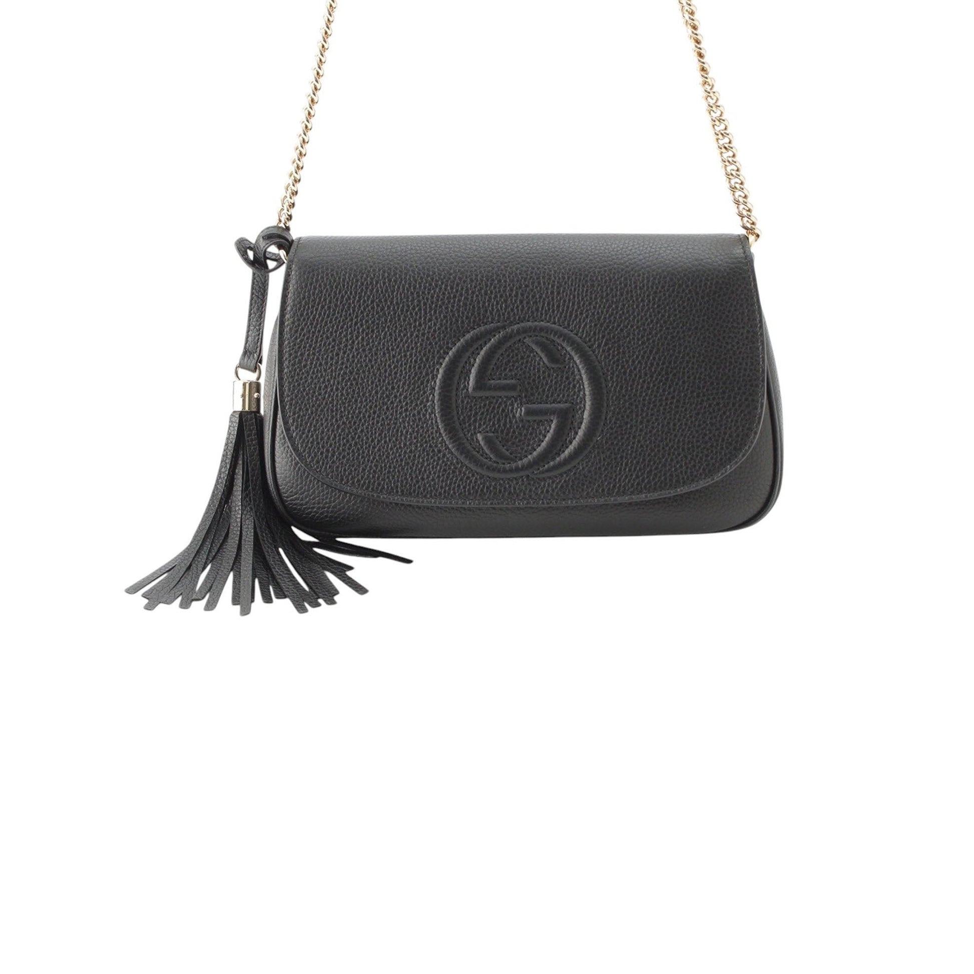 Gucci Medium Calfskin Soho Chain Flap Crossbody