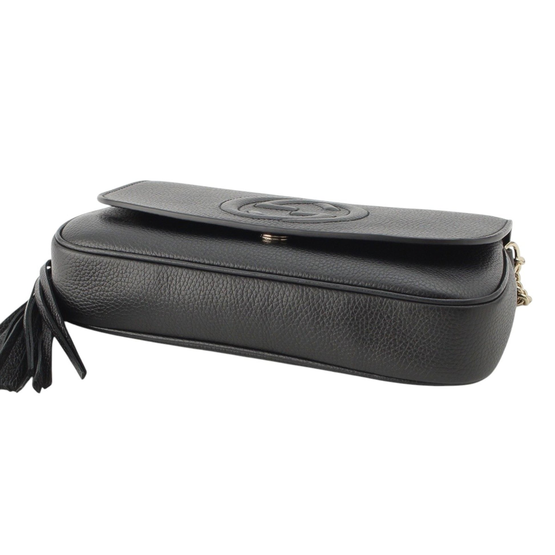 Gucci Medium Calfskin Soho Chain Flap Crossbody