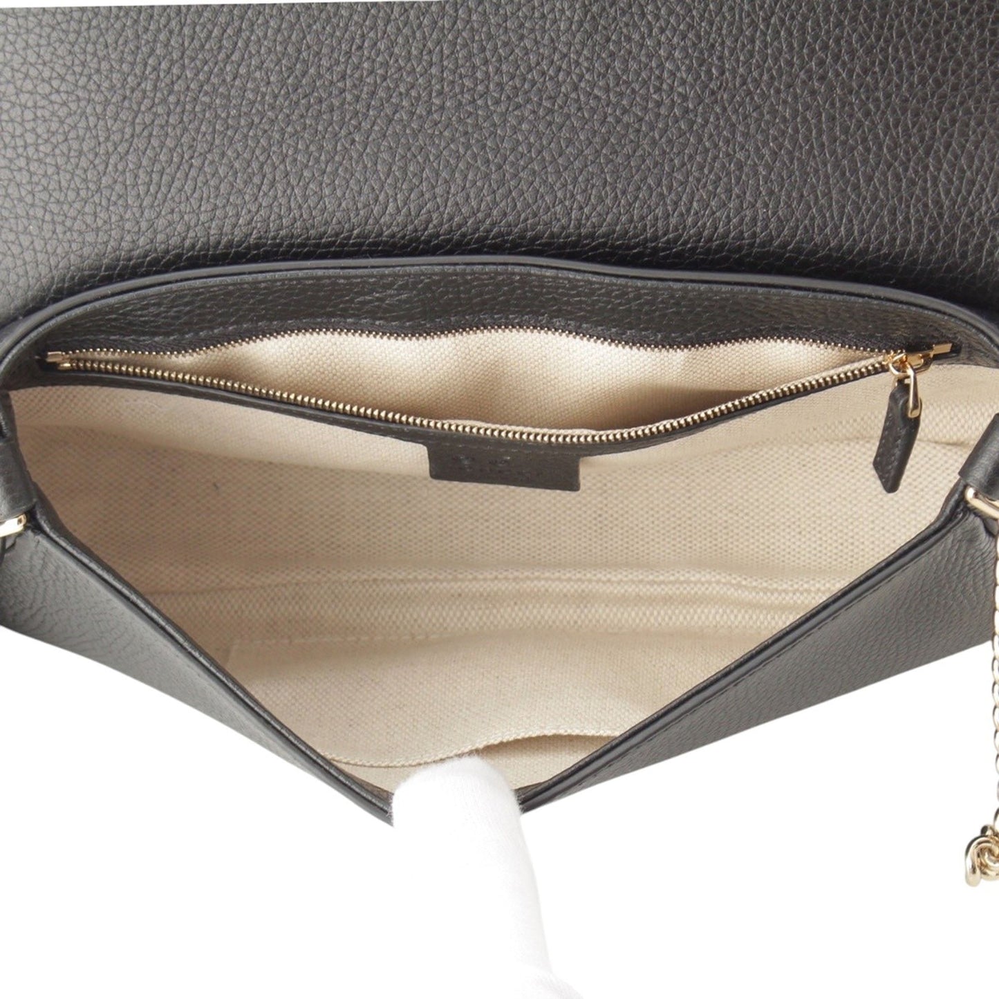 Gucci Medium Calfskin Soho Chain Flap Crossbody