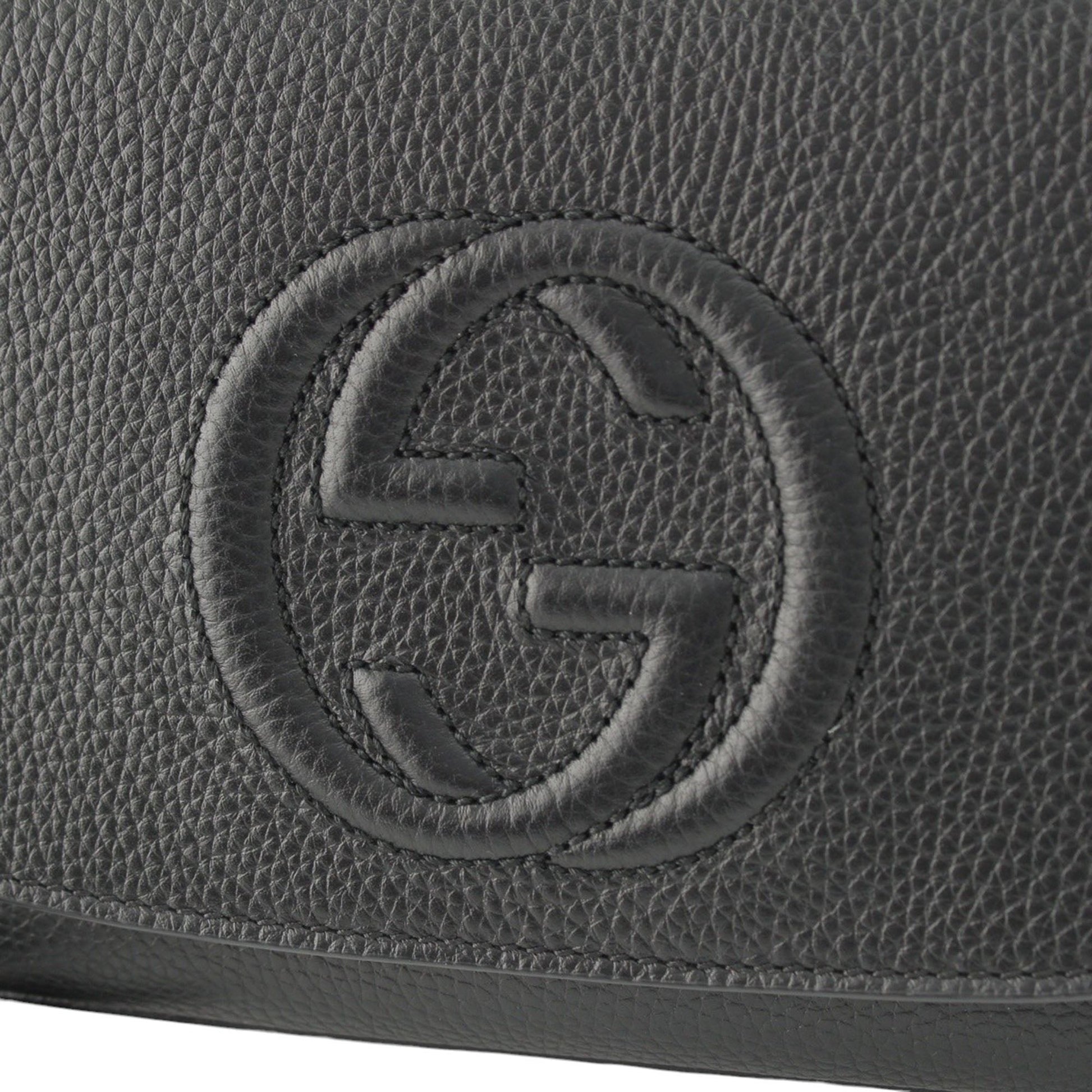 Gucci Medium Calfskin Soho Chain Flap Crossbody