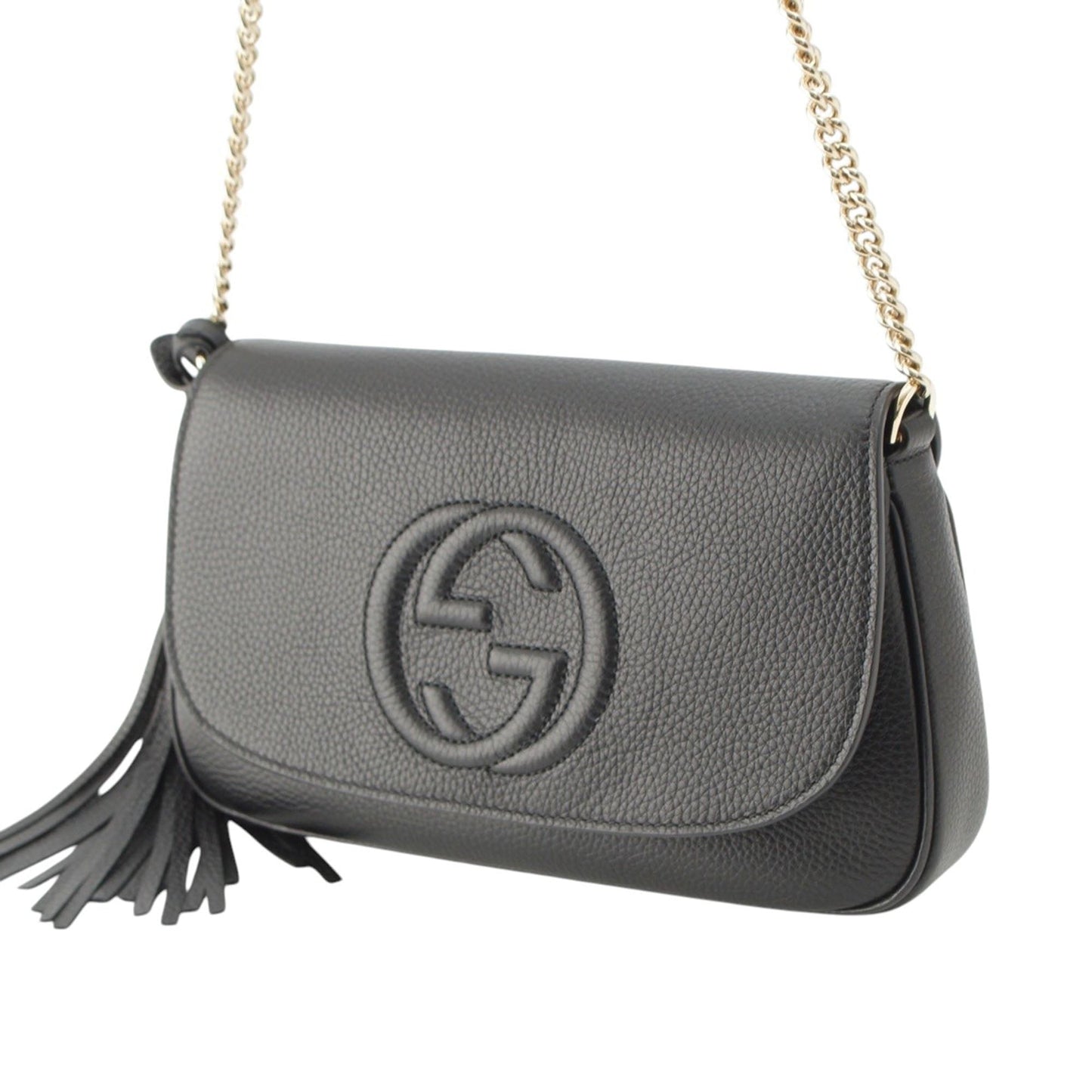 Gucci Medium Calfskin Soho Chain Flap Crossbody
