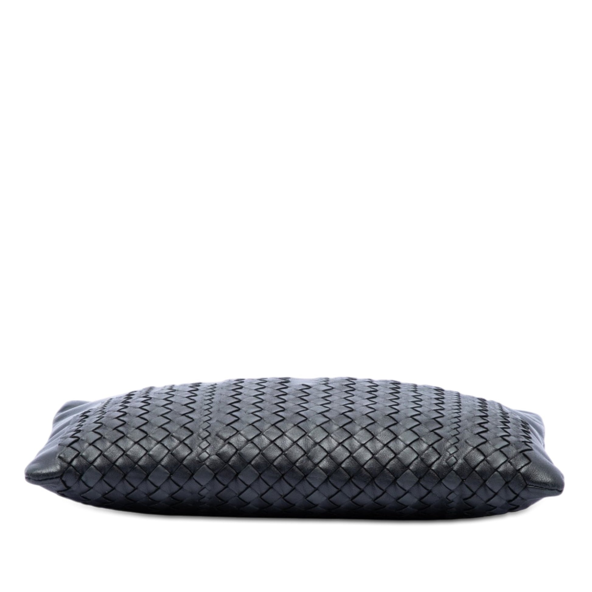 Bottega Veneta Intrecciato Trimmed Leather Clutch