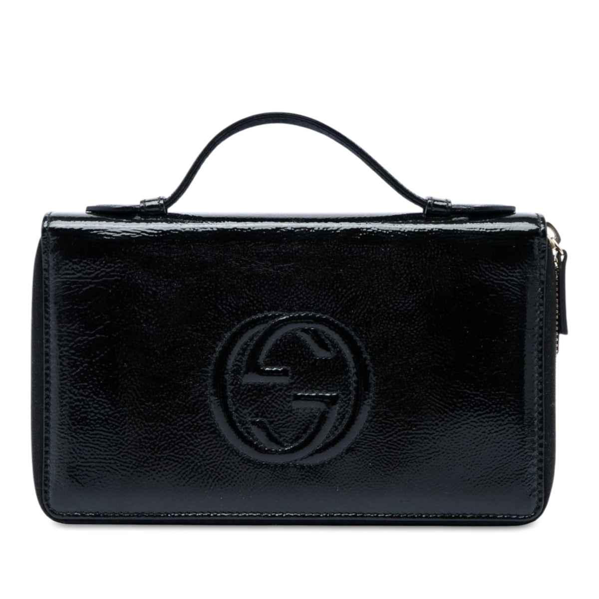 Gucci Patent Soho Travel Document Case