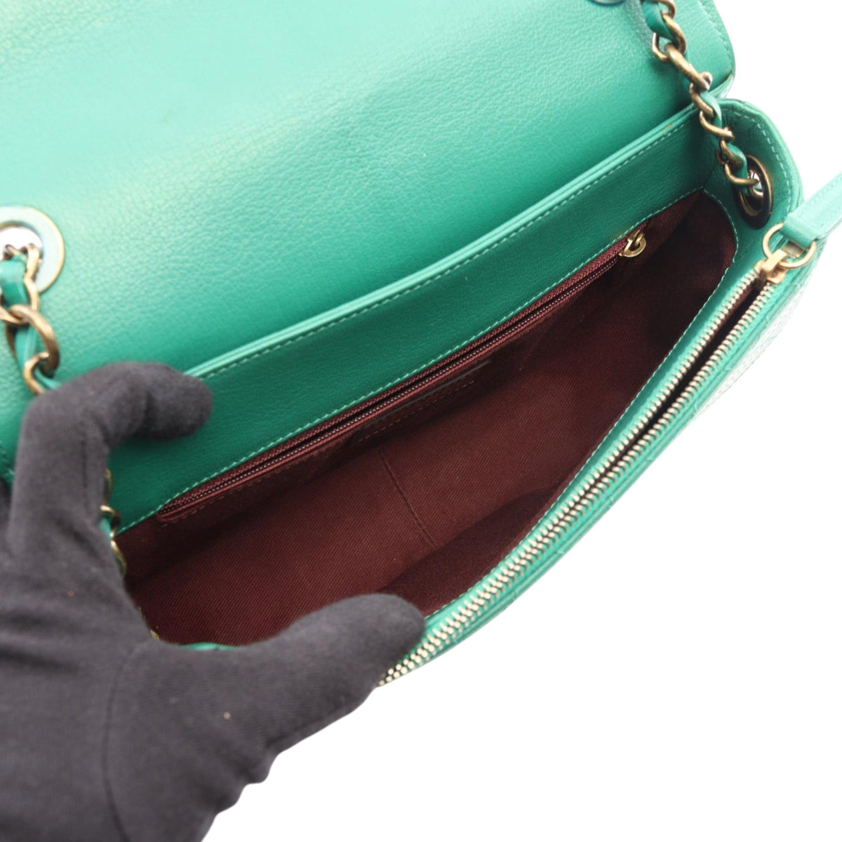 Chanel Medium Shiny Calfskin and Quilted Goatskin Coco Curve Flap