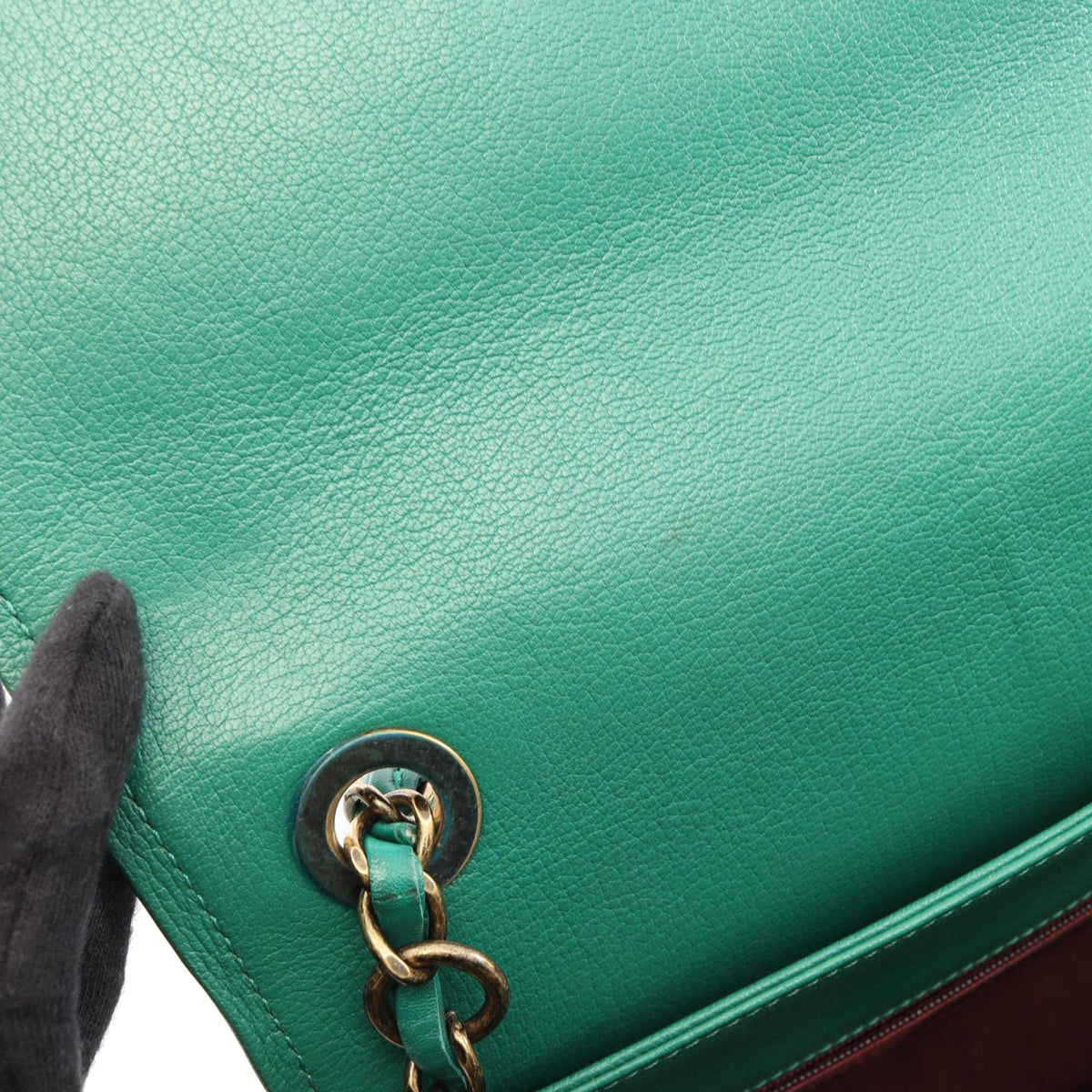 Chanel Medium Shiny Calfskin and Quilted Goatskin Coco Curve Flap
