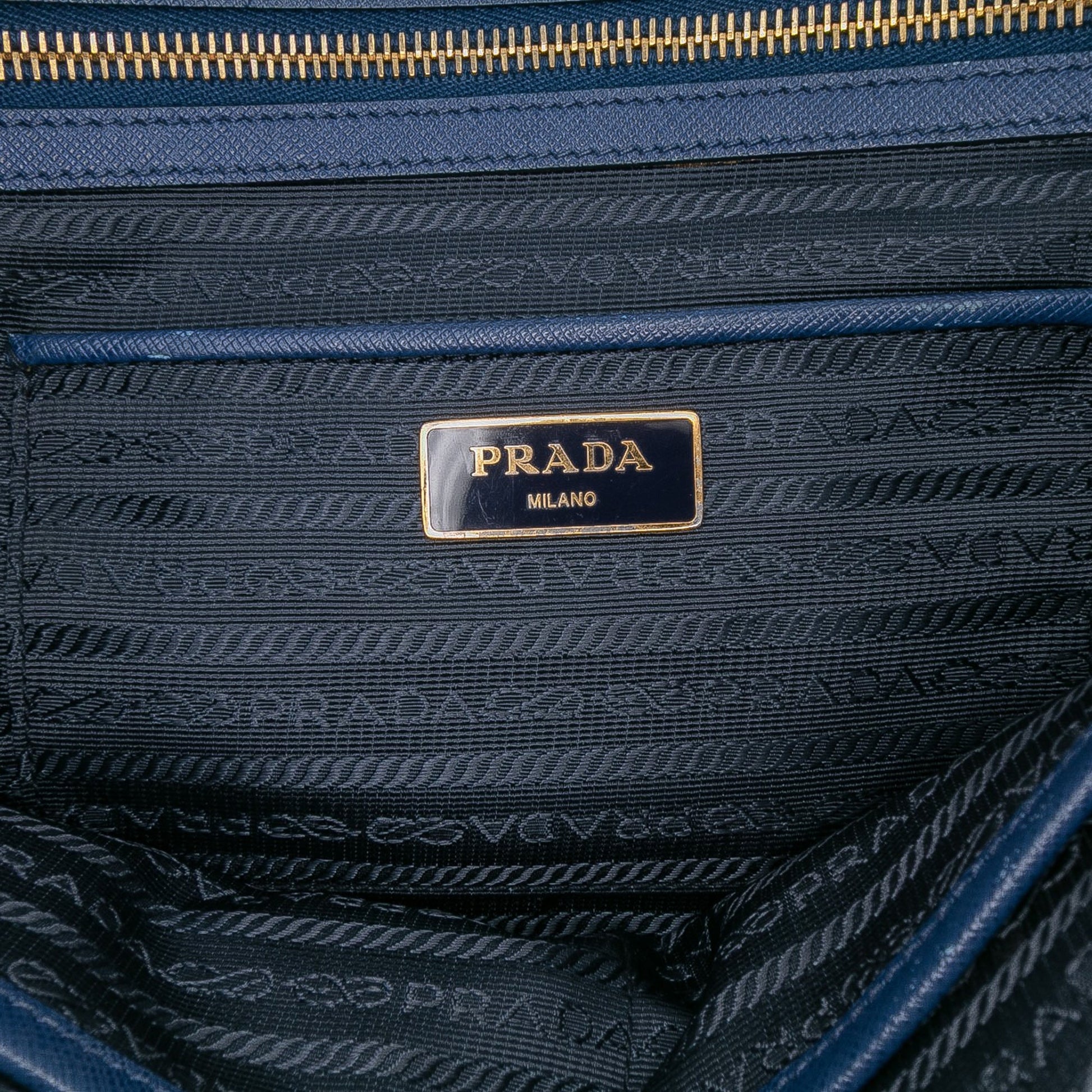 Prada Large Saffiano Lux Galleria Double Zip Tote