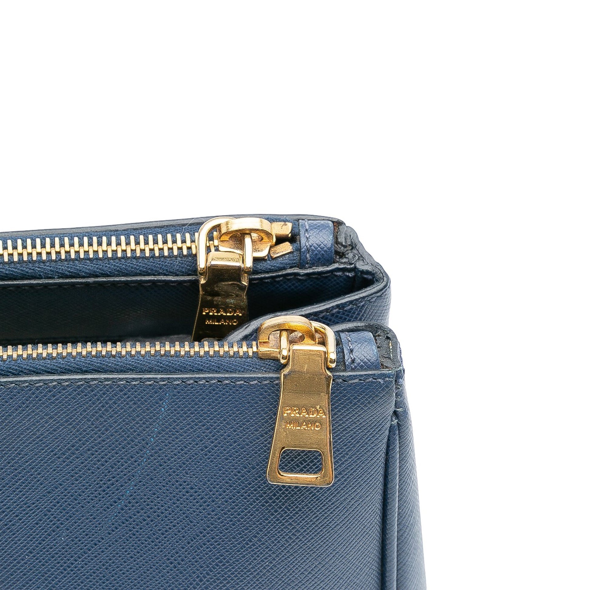 Prada Large Saffiano Lux Galleria Double Zip Tote