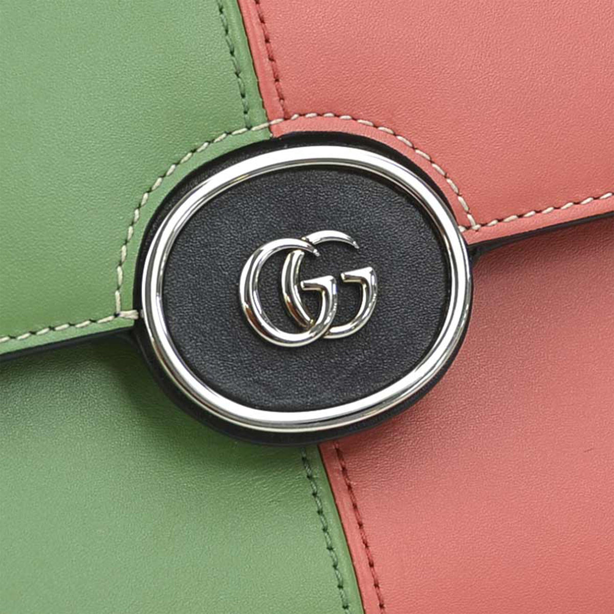 Gucci Small Multicolor Calfskin Senna Petite GG Top Handle Bag