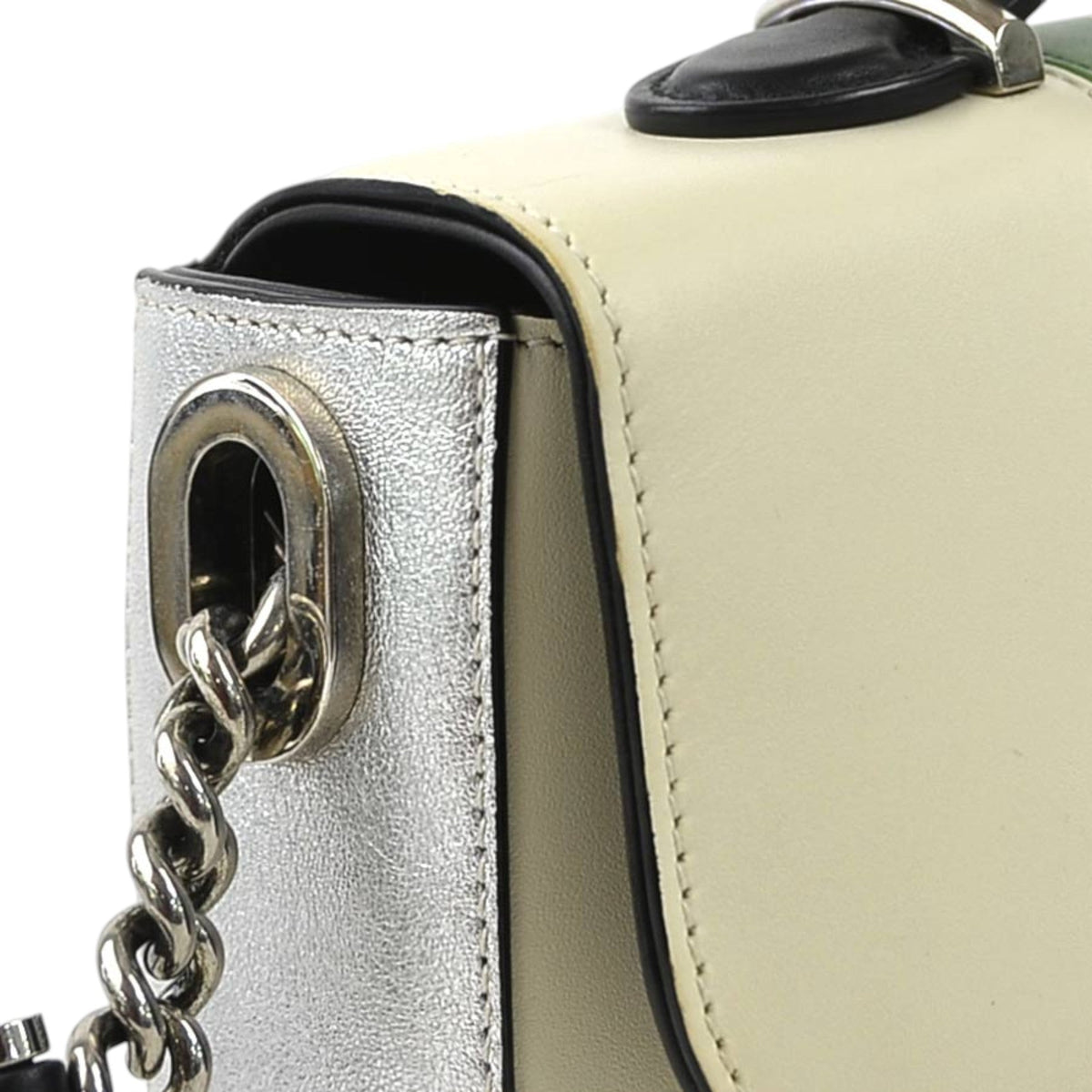 Gucci Small Multicolor Calfskin Senna Petite GG Top Handle Bag