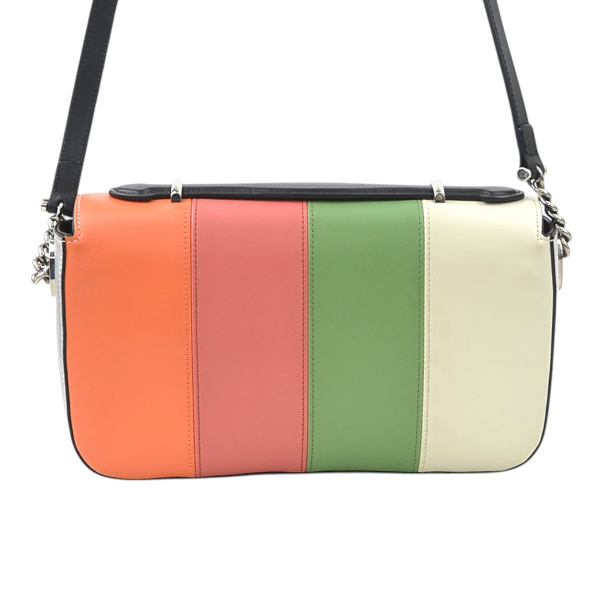 Gucci Small Multicolor Calfskin Senna Petite GG Top Handle Bag