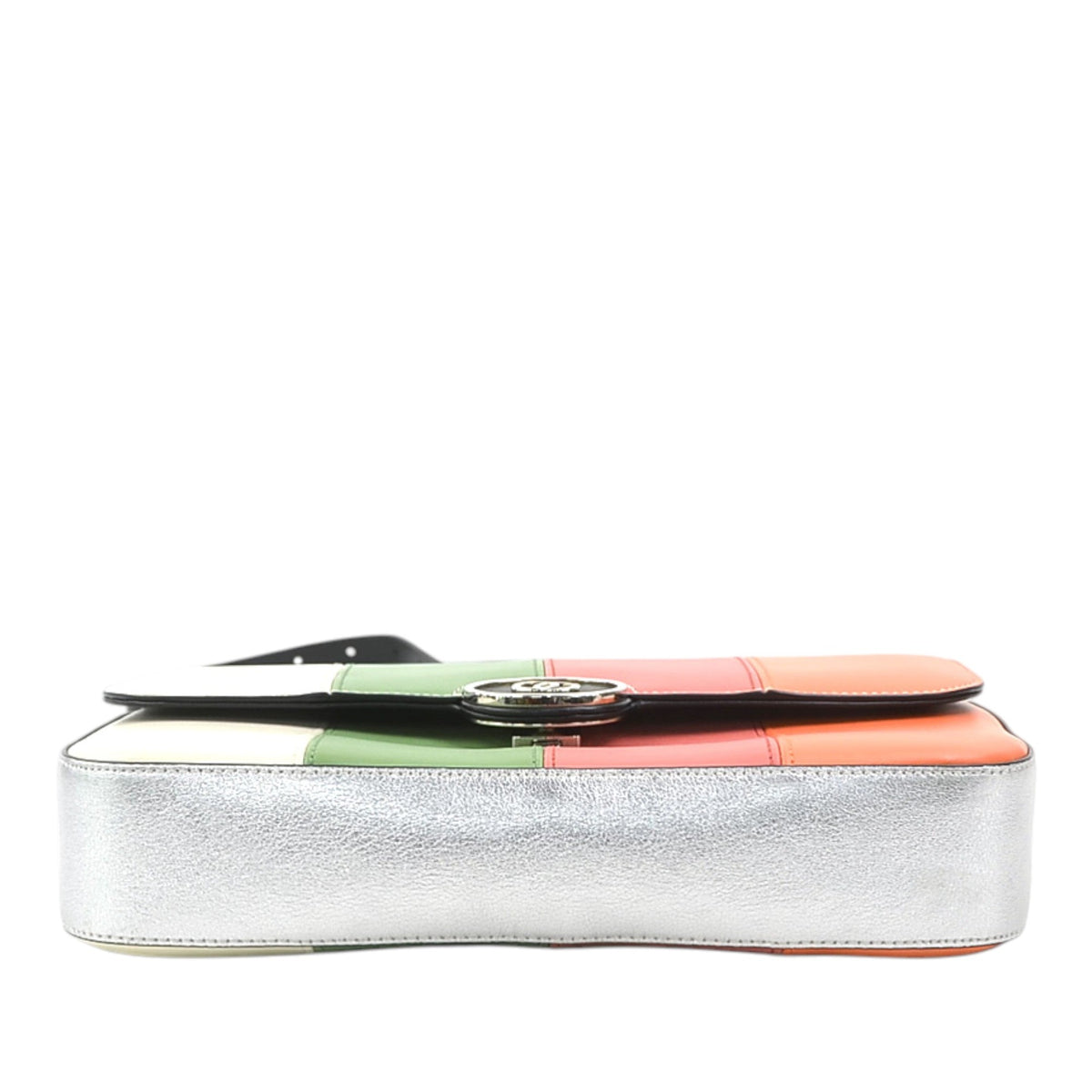 Gucci Small Multicolor Calfskin Senna Petite GG Top Handle Bag