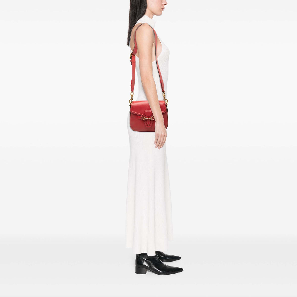 Gucci Medium Calfskin Lady Web Crossbody
