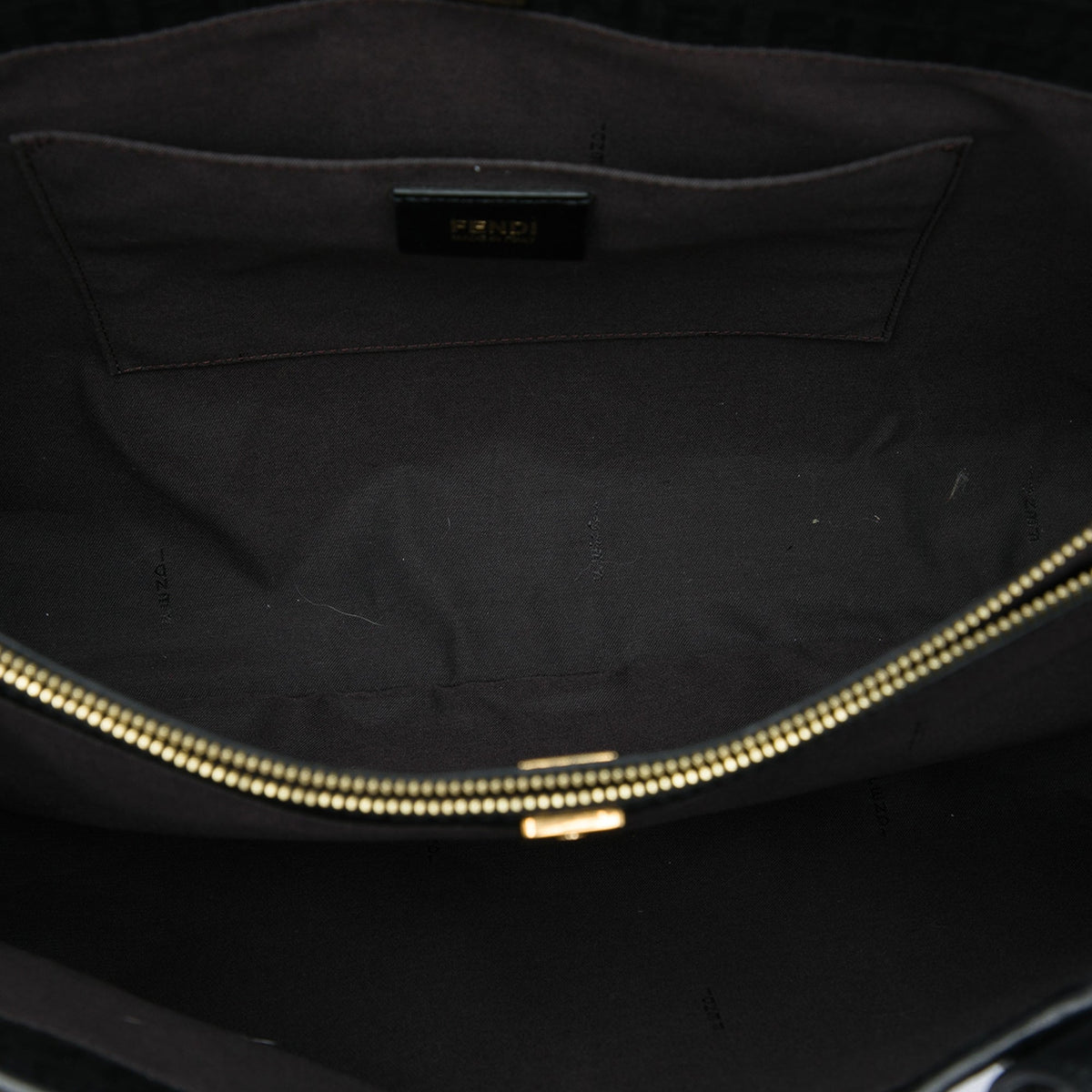 Fendi Zucchino Coated Canvas Tote