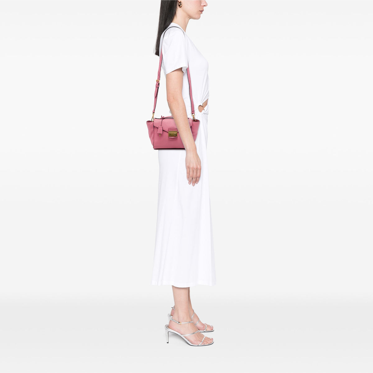Prada Vitello Daino Soundlock Satchel