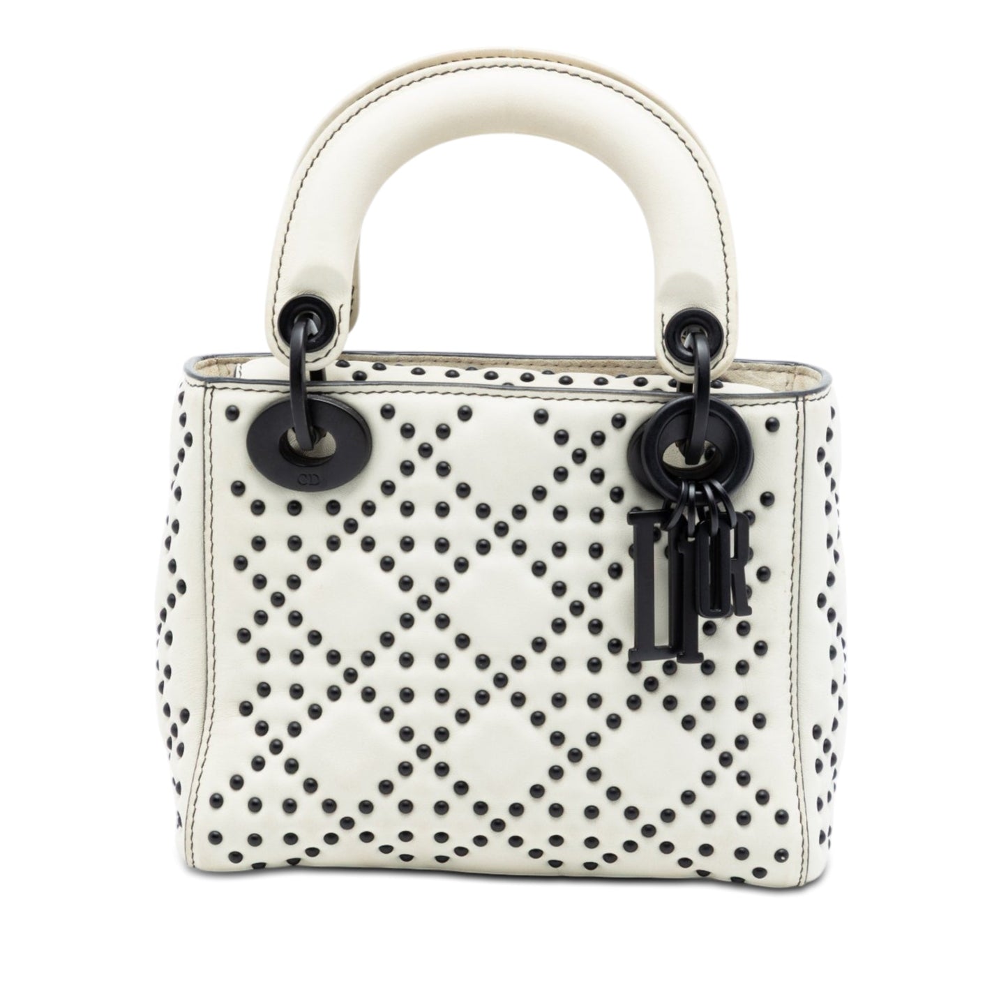 Dior Mini Ultra Matte Calfskin Cannage Studded Supple Lady Dior
