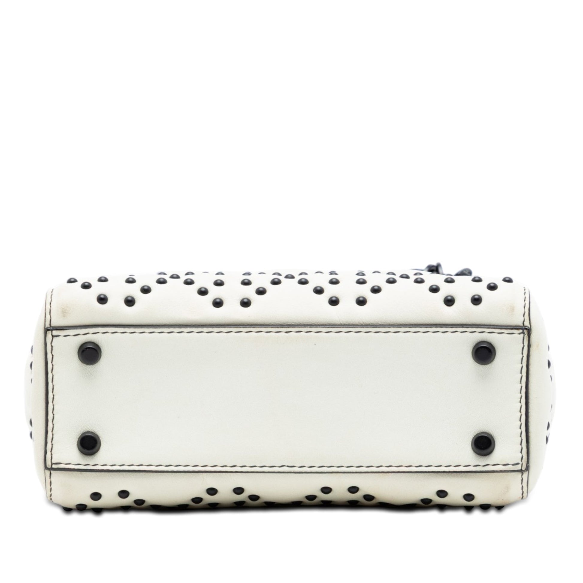 Dior Mini Ultra Matte Calfskin Cannage Studded Supple Lady Dior