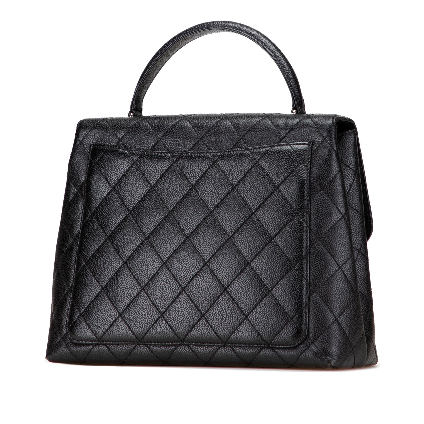 Chanel CC Quilted Caviar Kelly Top Handle Bag