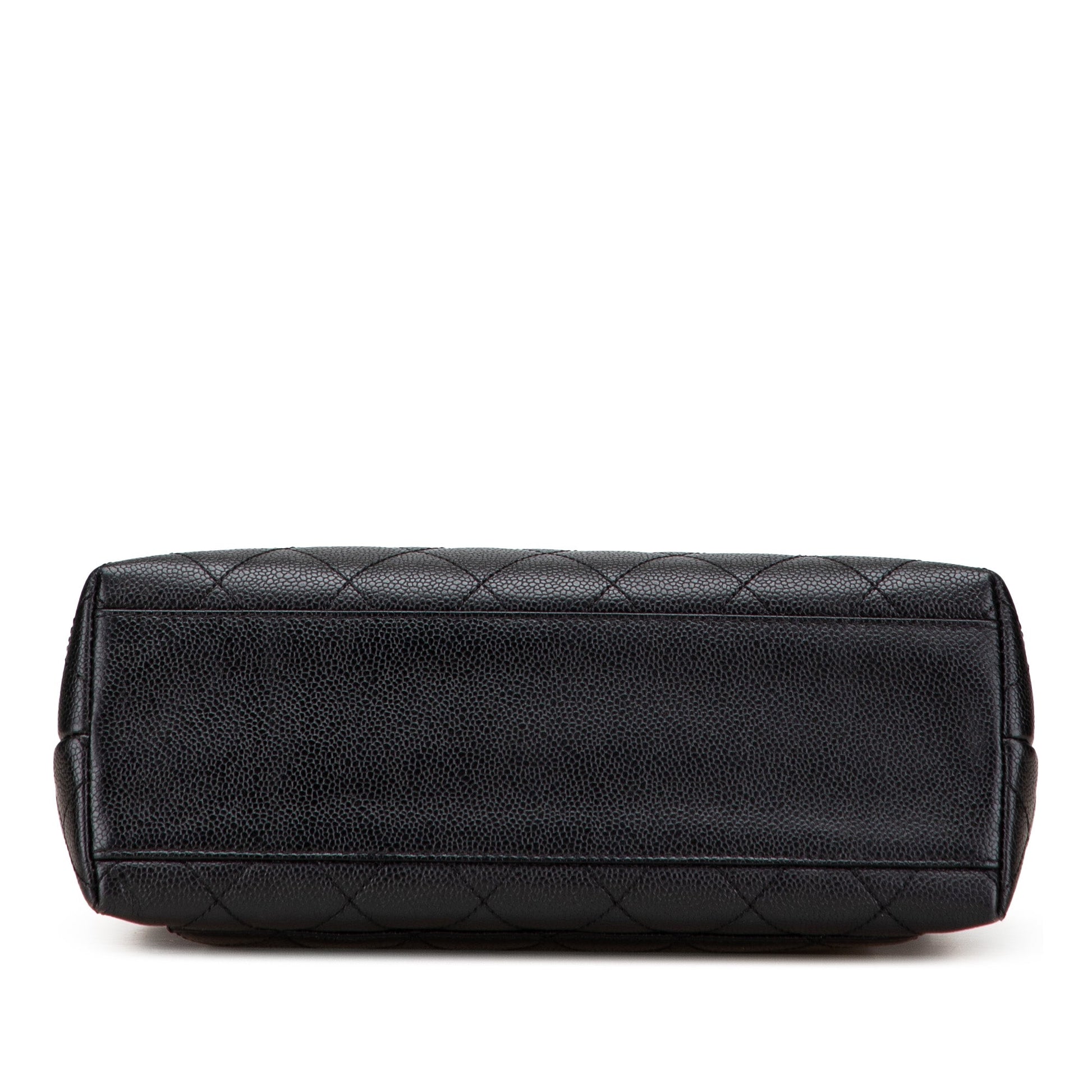 Chanel CC Quilted Caviar Kelly Top Handle Bag