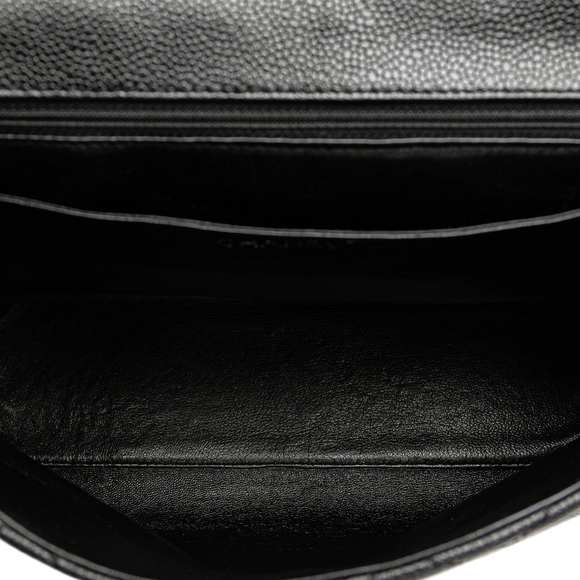 Chanel CC Quilted Caviar Kelly Top Handle Bag