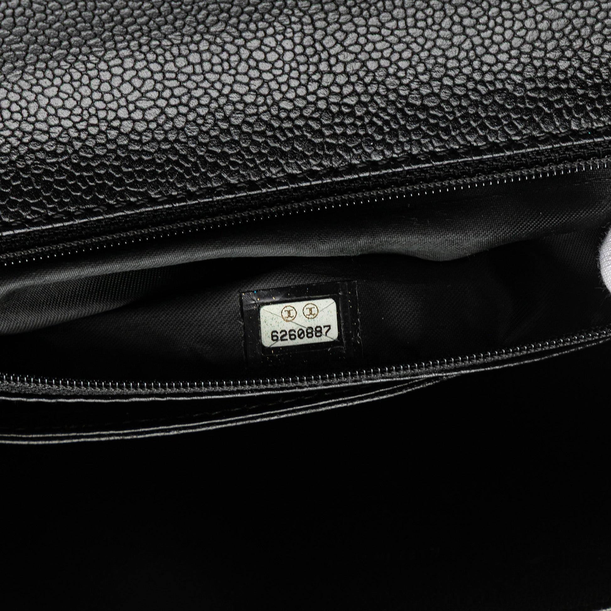 Chanel CC Quilted Caviar Kelly Top Handle Bag