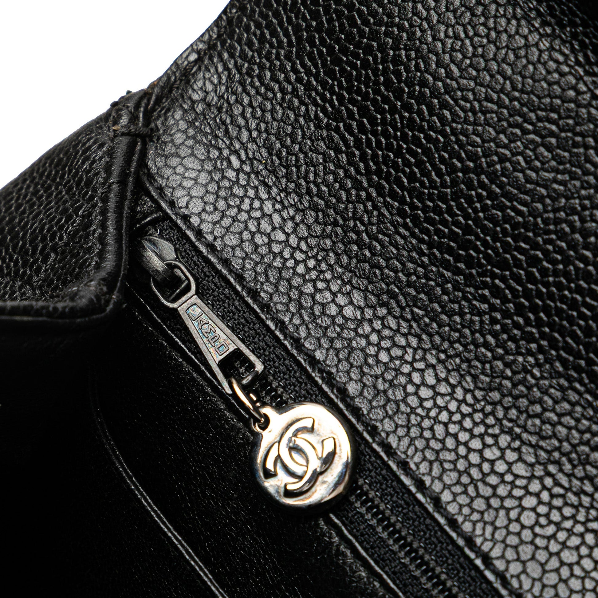 Chanel CC Quilted Caviar Kelly Top Handle Bag