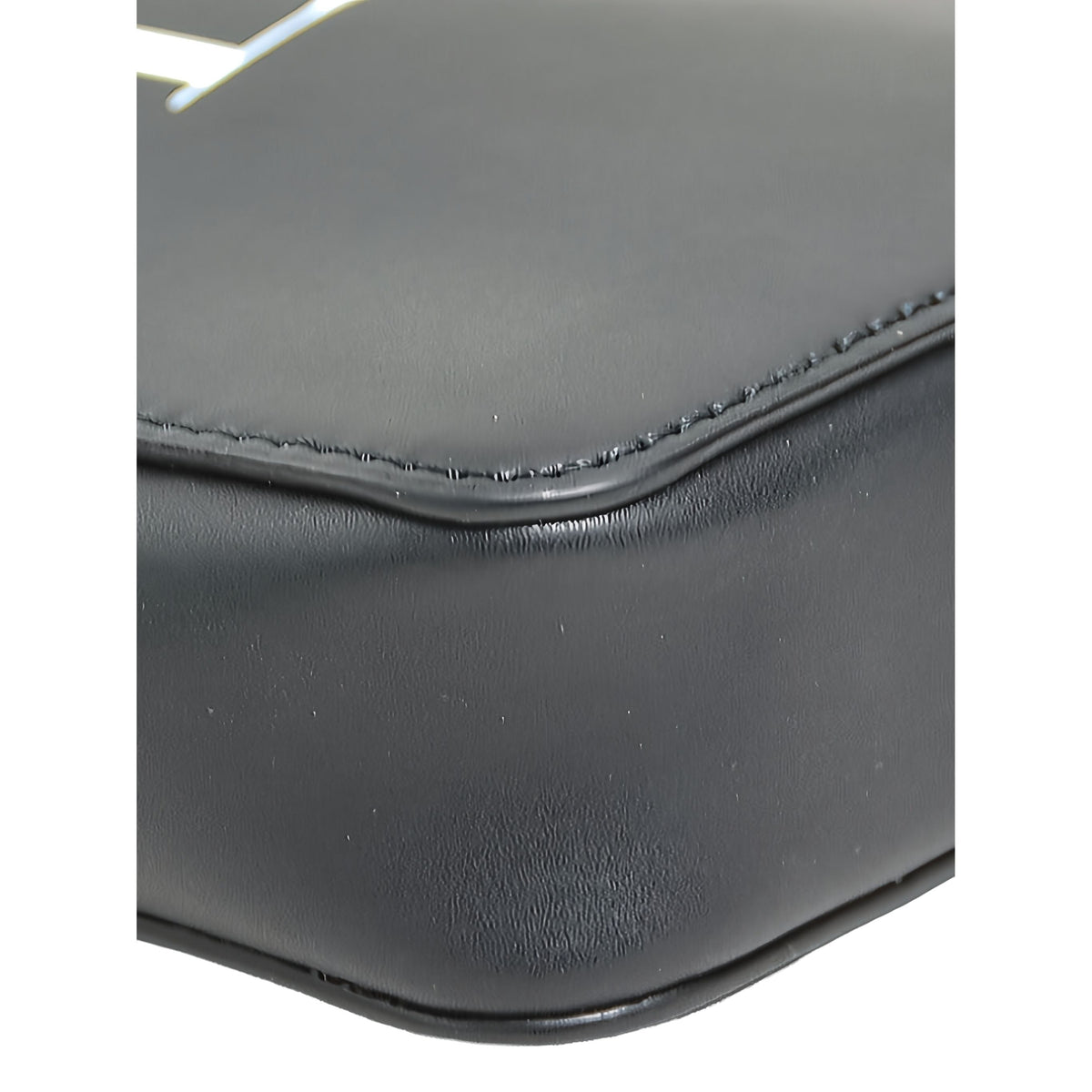 Valentino Small Leather VLTN Crossbody — Black