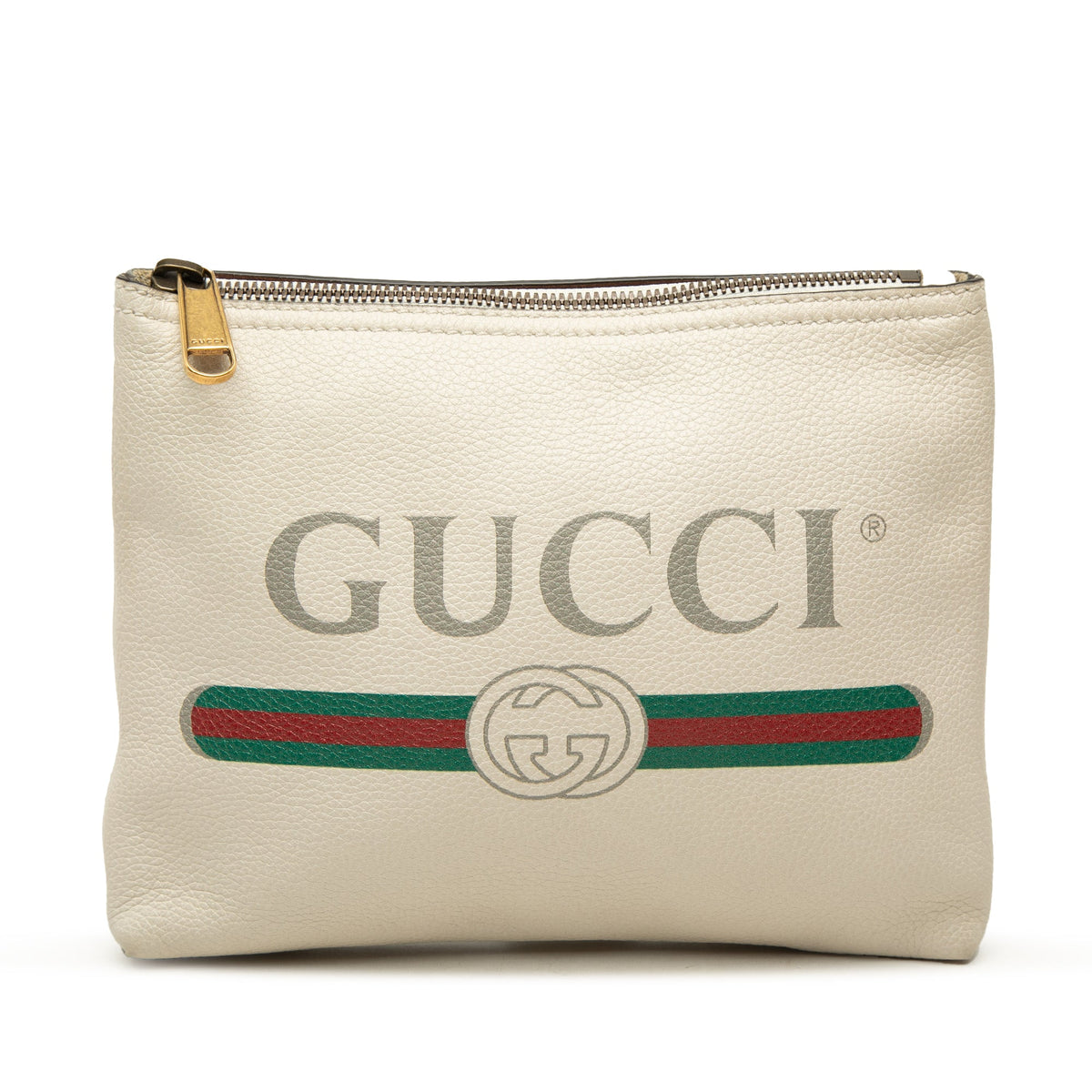 Gucci Leather Gucci Logo Clutch