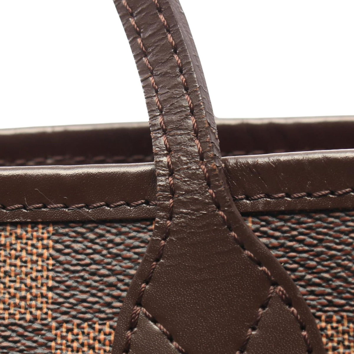 Louis Vuitton Damier Ebene Neverfull MM — Brown