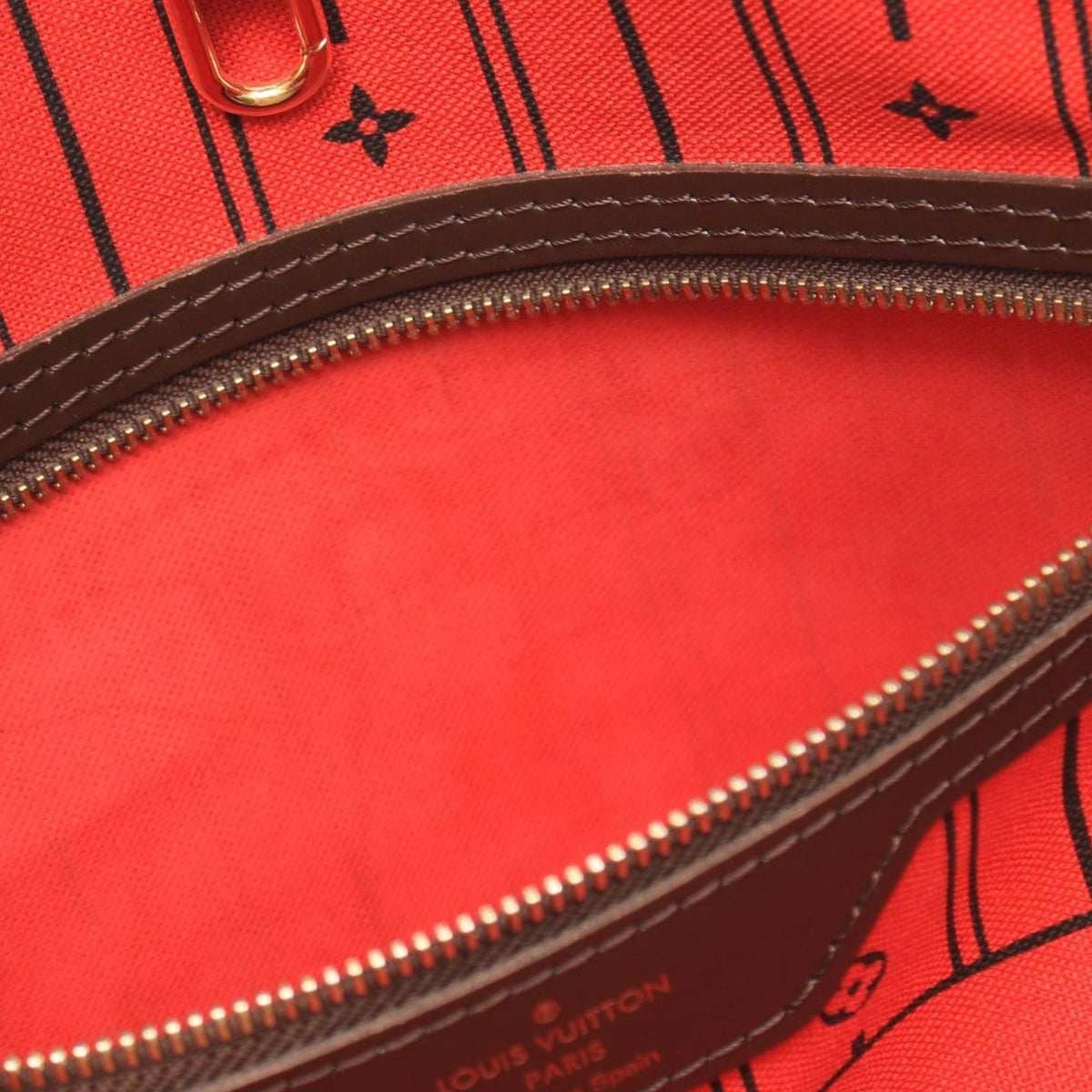 Louis Vuitton Damier Ebene Neverfull MM — Brown