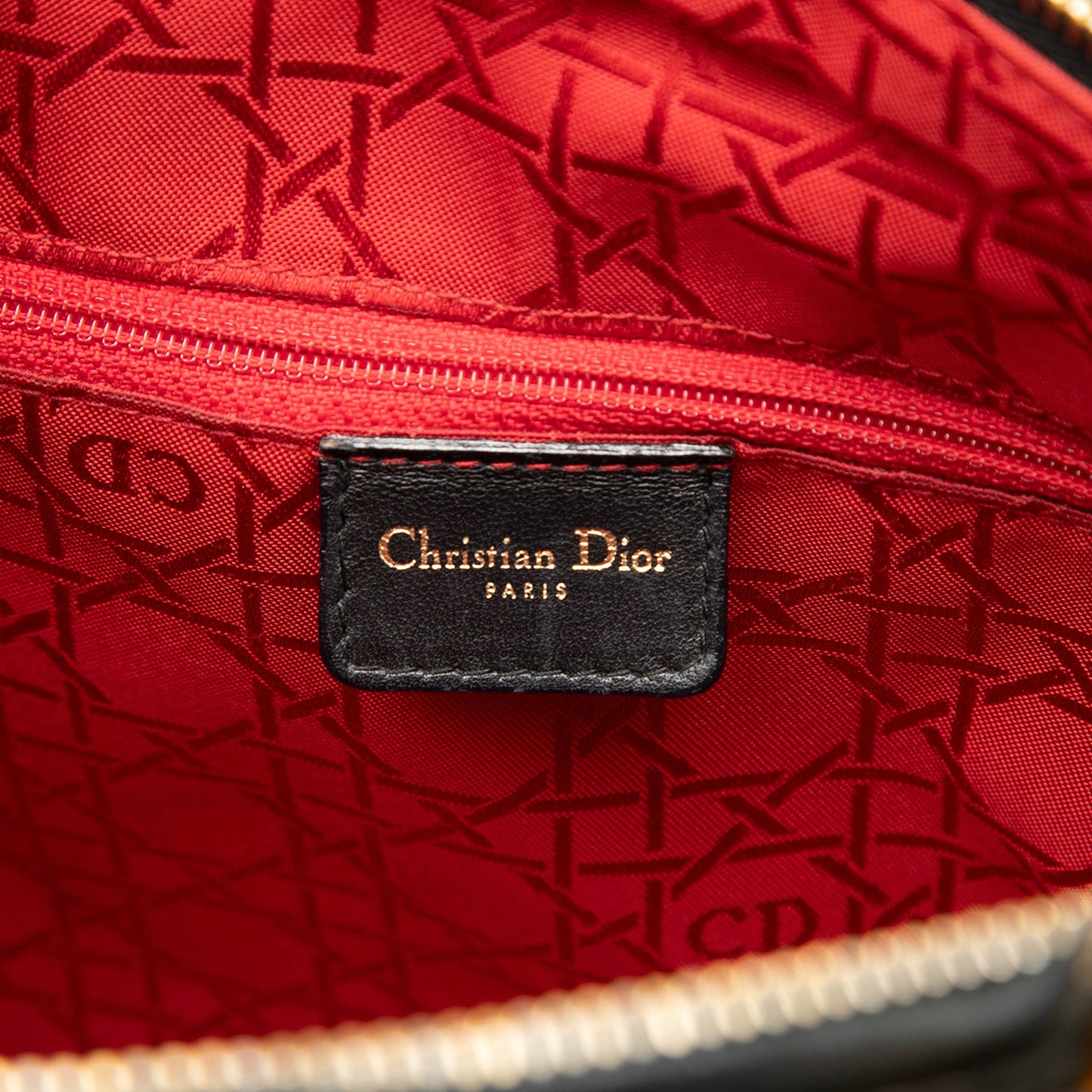 Dior Large Lambskin Cannage Lady Dior