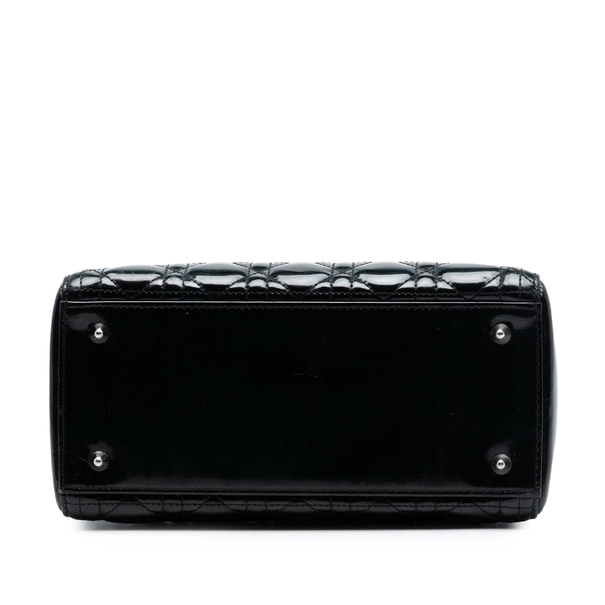 Dior Medium Patent Cannage Lady Dior