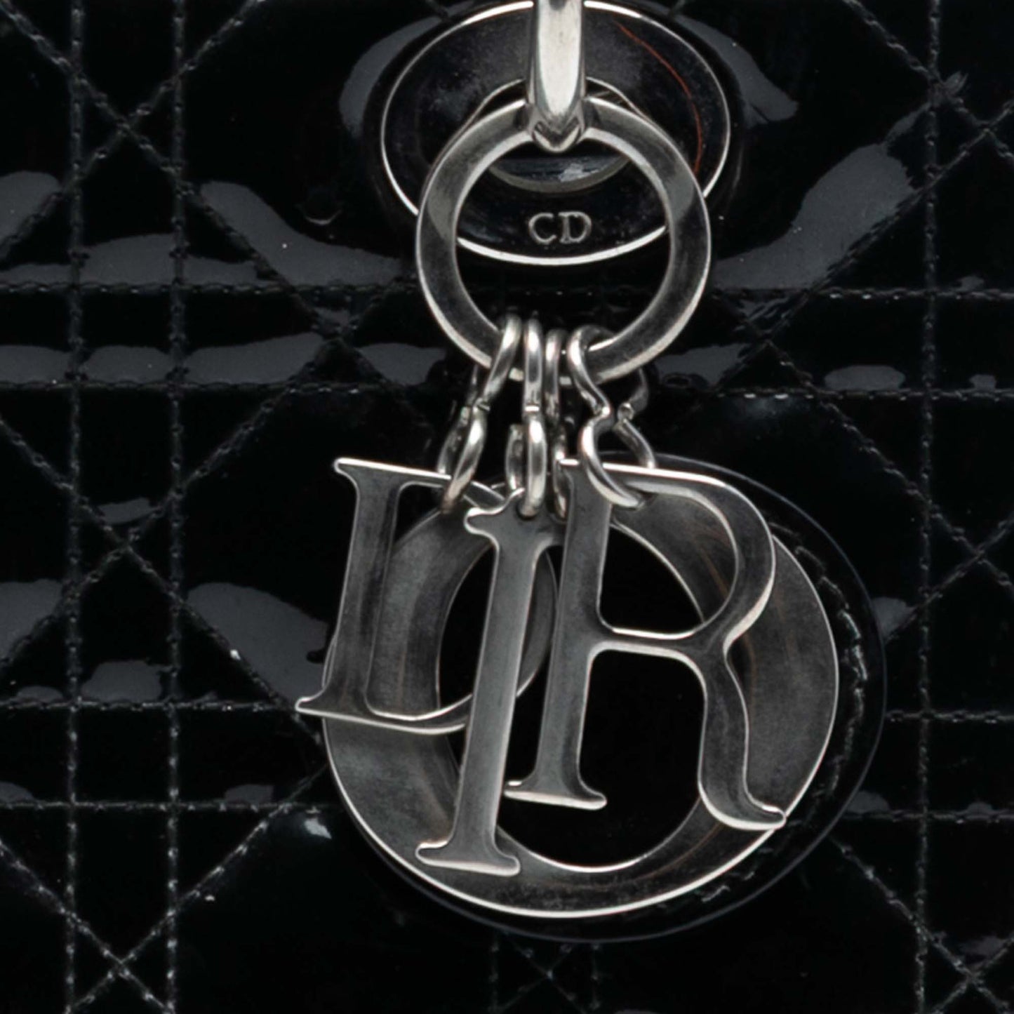 Dior Medium Patent Cannage Lady Dior