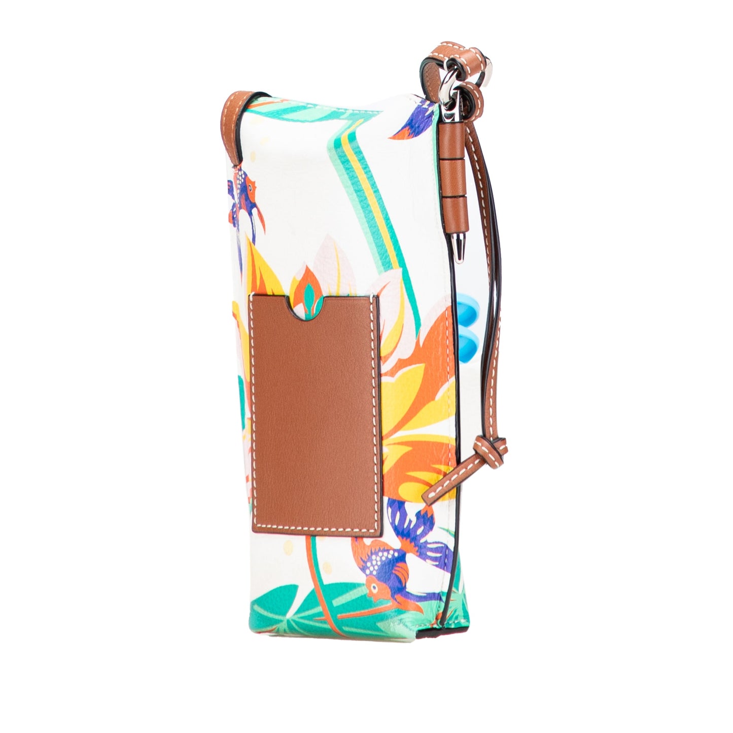 LOEWE Paulas Ibiza Leather Waterlily Gate Pocket Crossbody