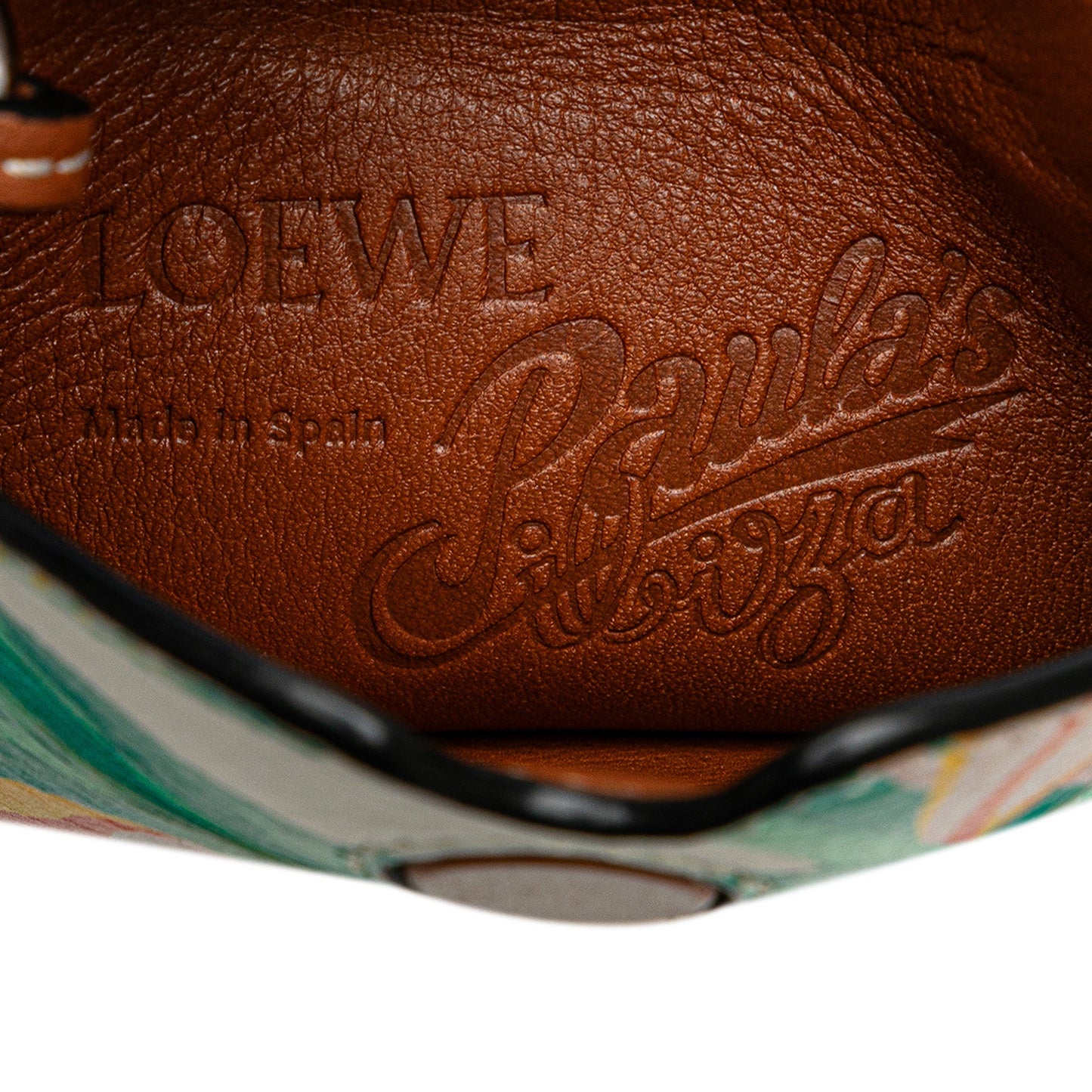 LOEWE Paulas Ibiza Leather Waterlily Gate Pocket Crossbody