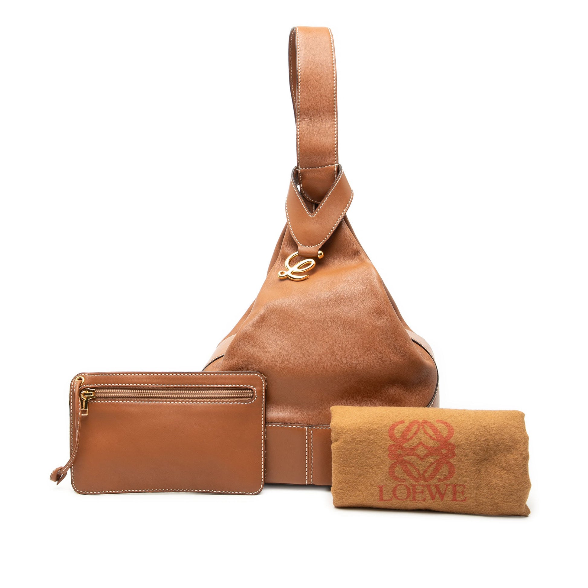 LOEWE Leather Anton Triangle Backpack