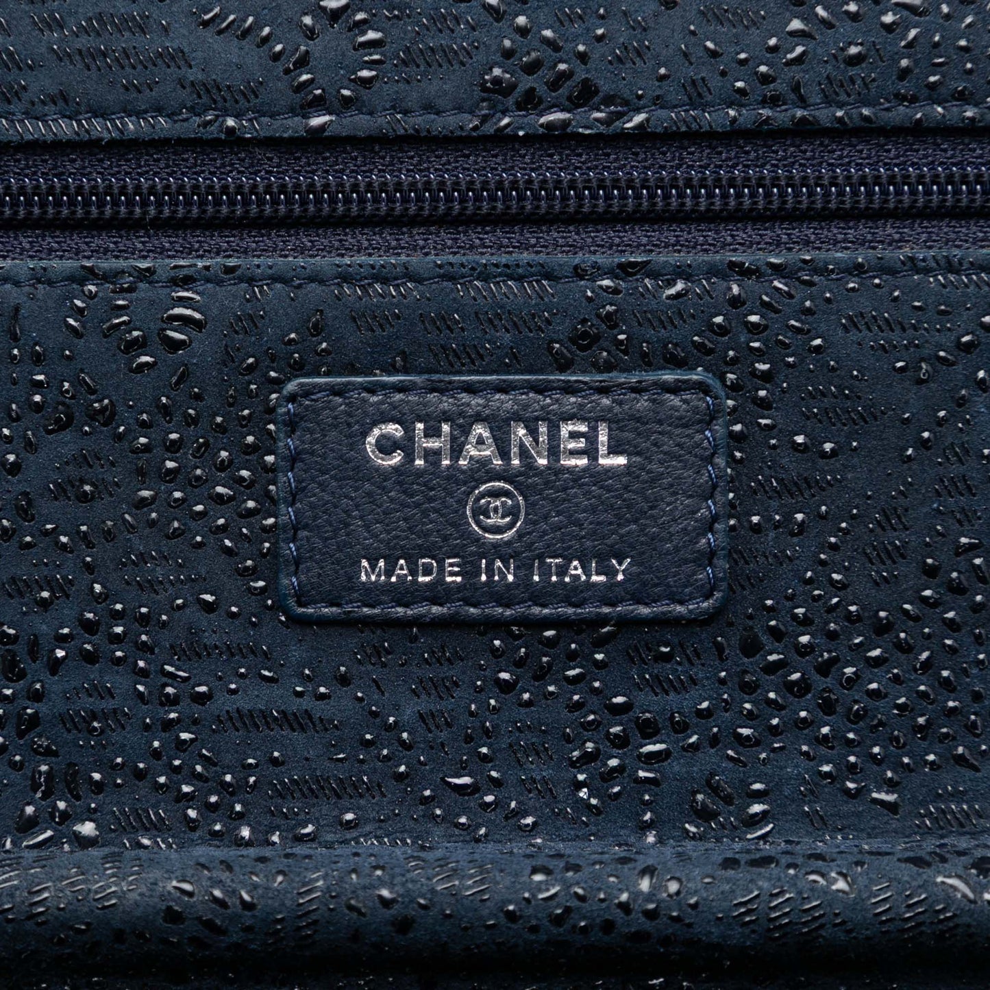 CC Lace Overlay Goatskin Wallet On Chain