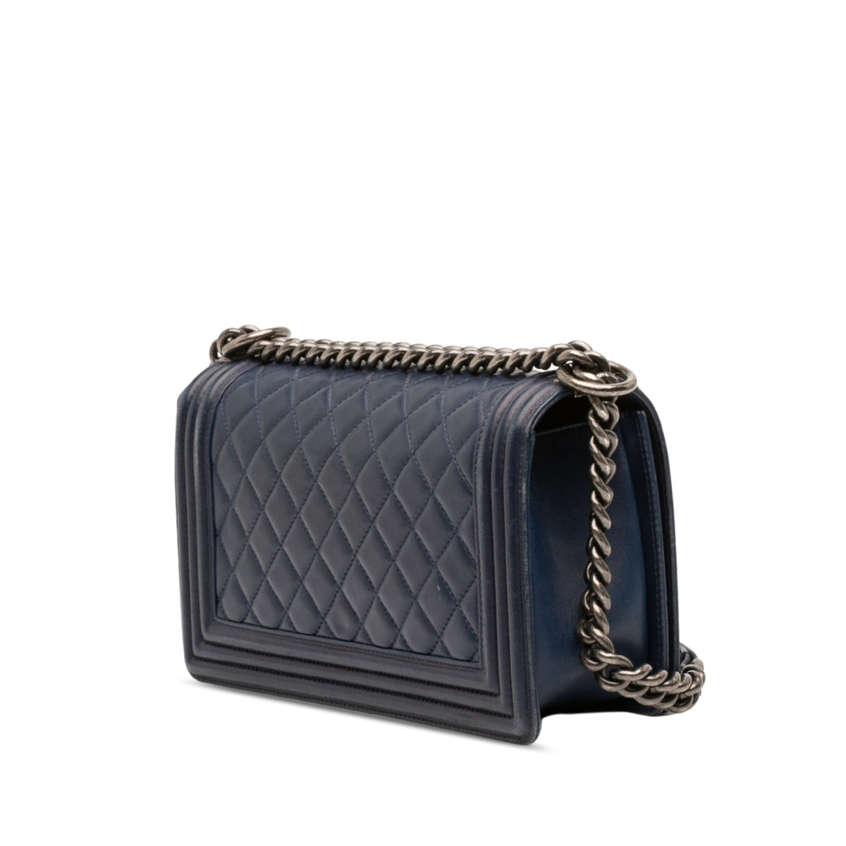 Chanel Old Medium Quilted Lambskin Boy Flap