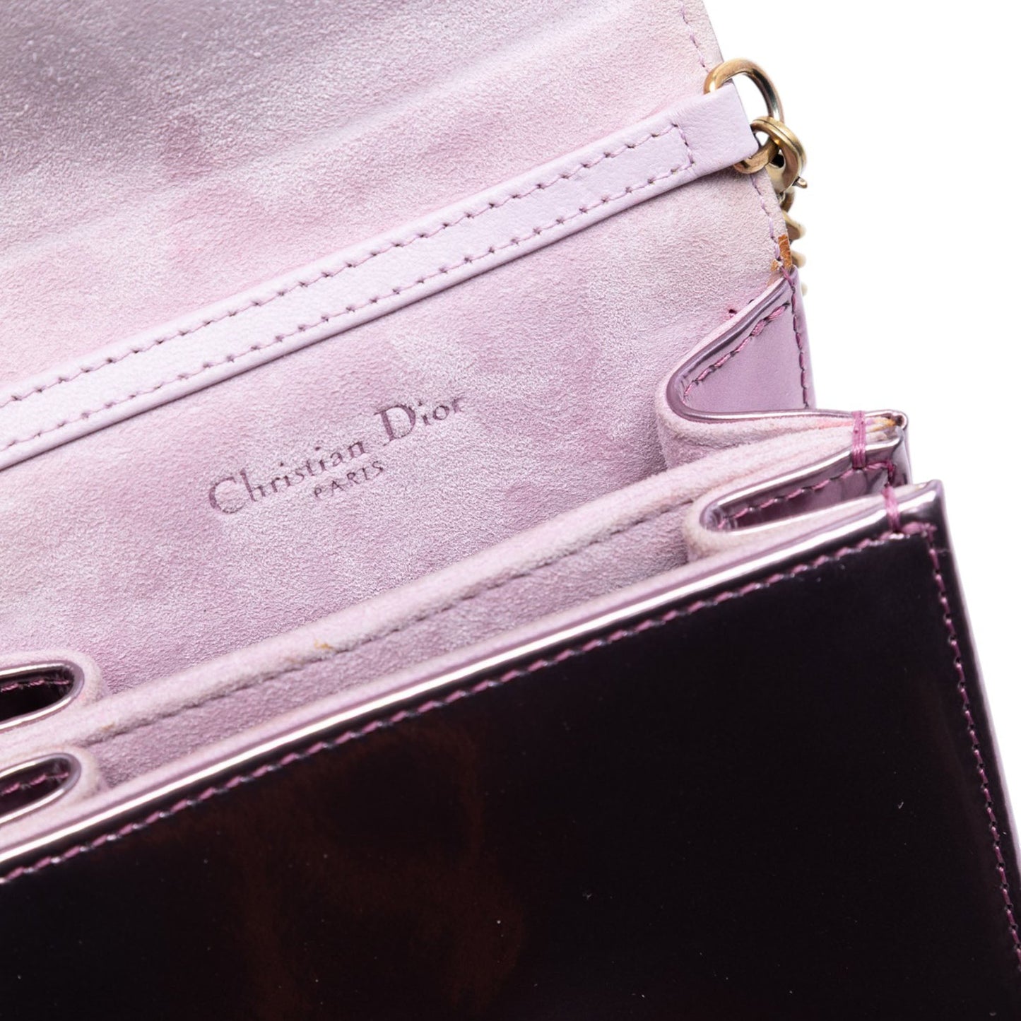 Dior Metallic Studded Calfskin Vertical Diorama
