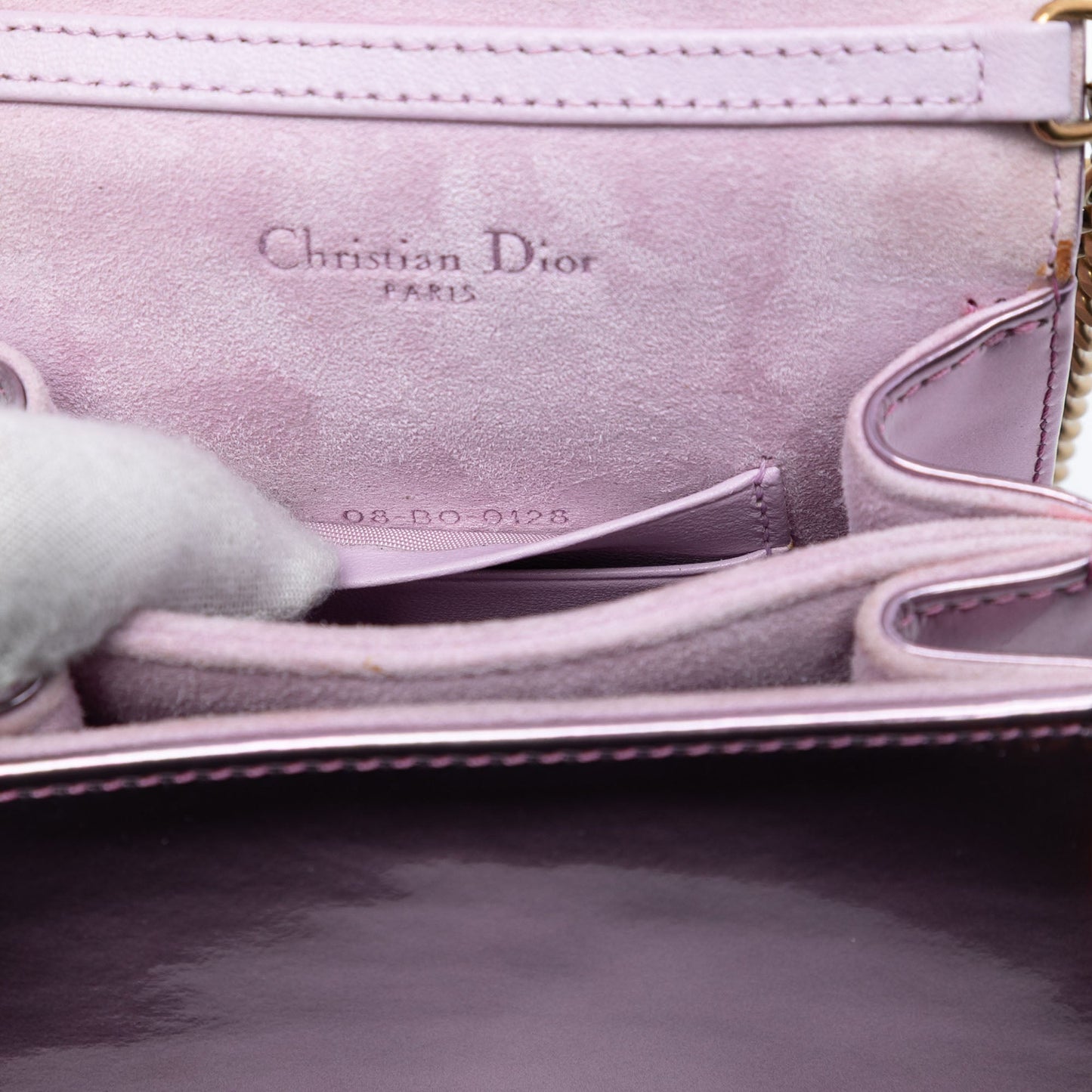 Dior Metallic Studded Calfskin Vertical Diorama