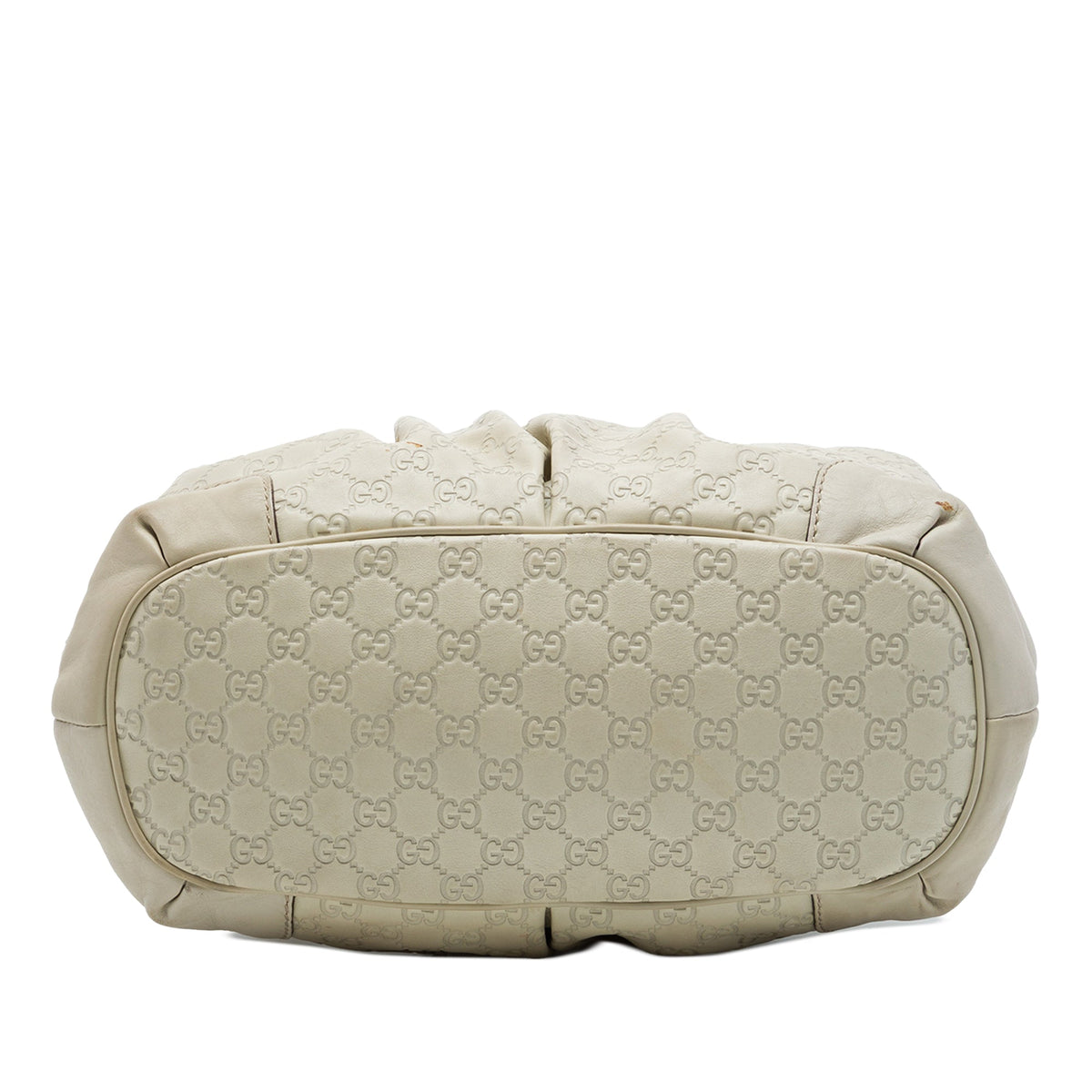 Gucci Guccissima Sukey Satchel — White