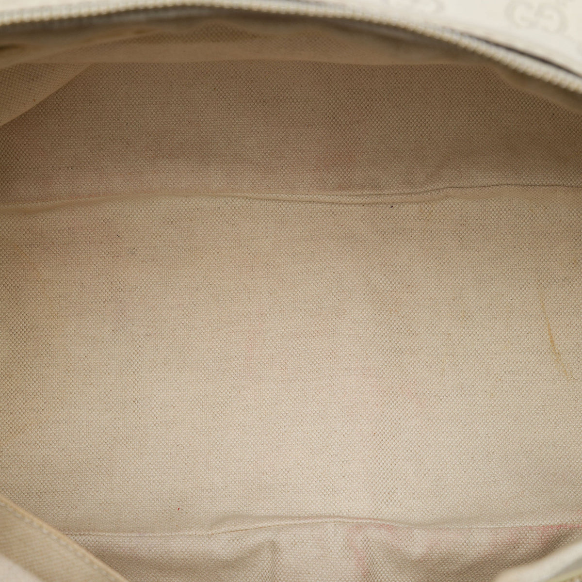 Gucci Guccissima Sukey Satchel — White