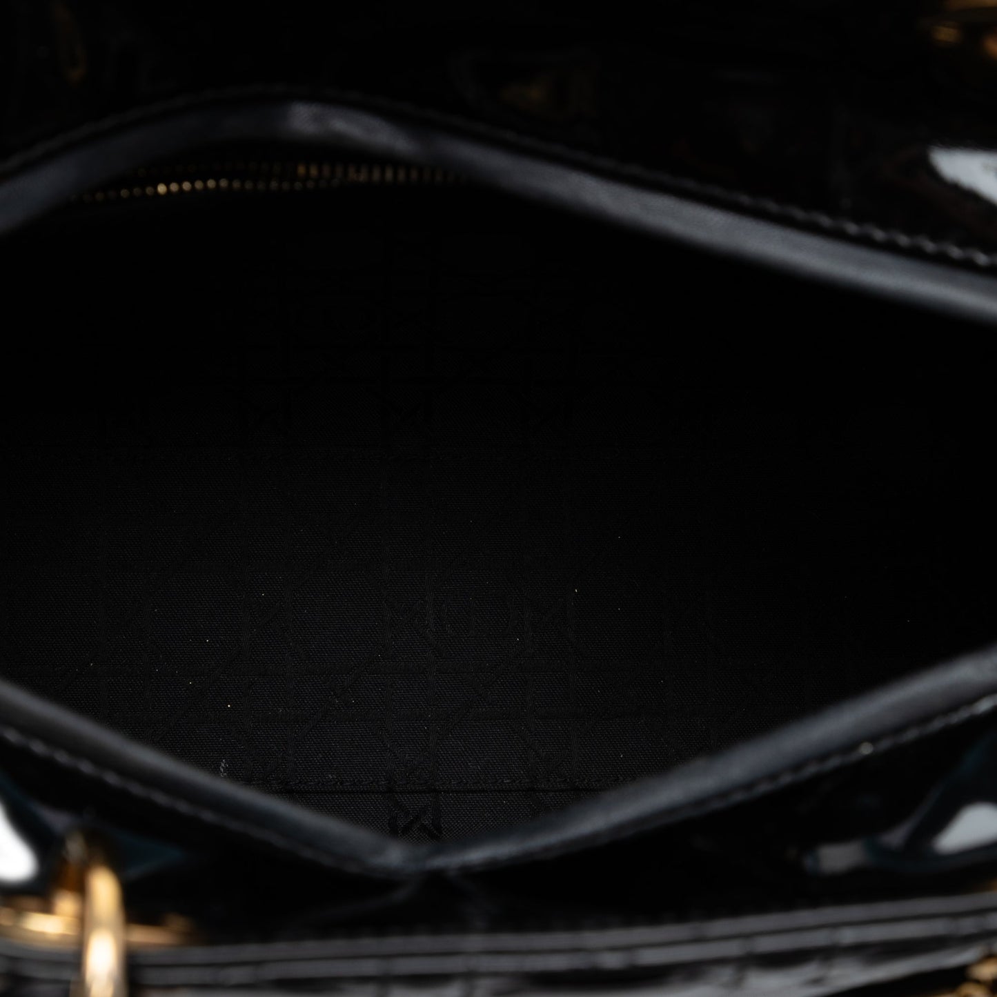 Dior Large Patent Cannage Lady Dior
