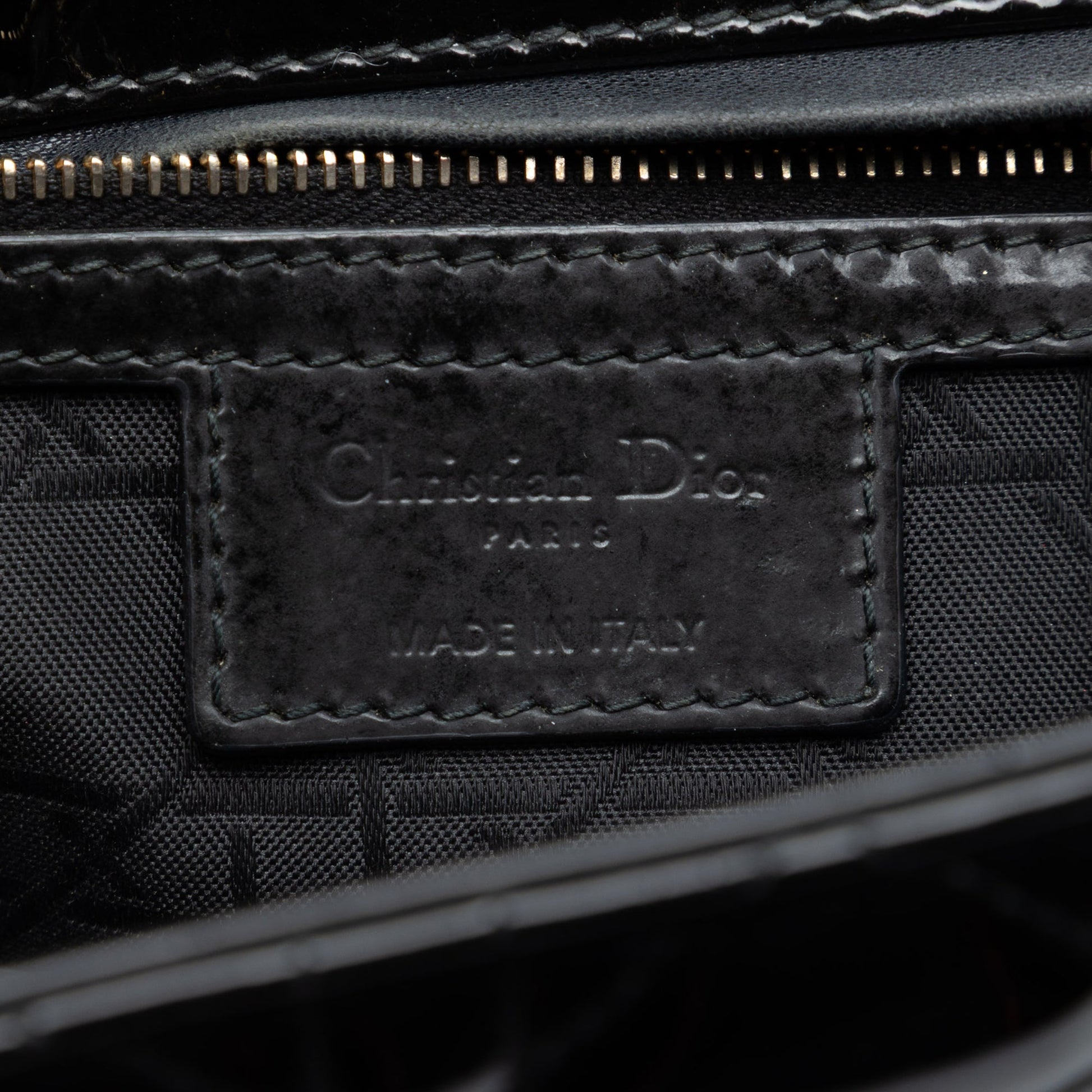 Dior Large Patent Cannage Lady Dior