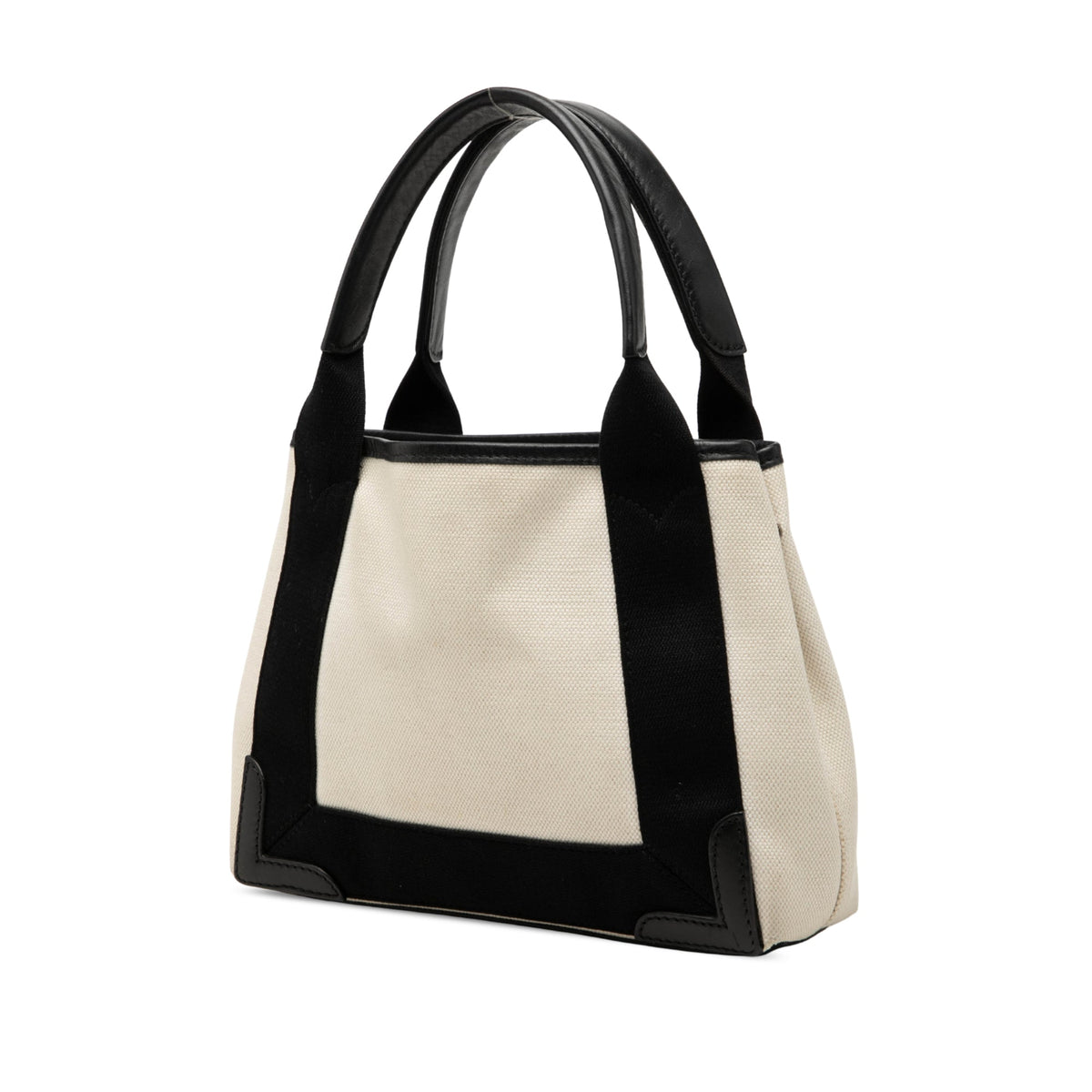Balenciaga Canvas Navy Cabas Satchel XS