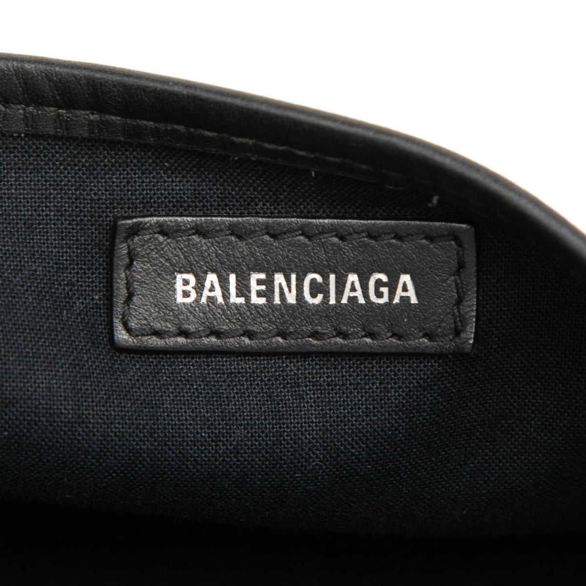 Balenciaga Canvas Navy Cabas Satchel XS
